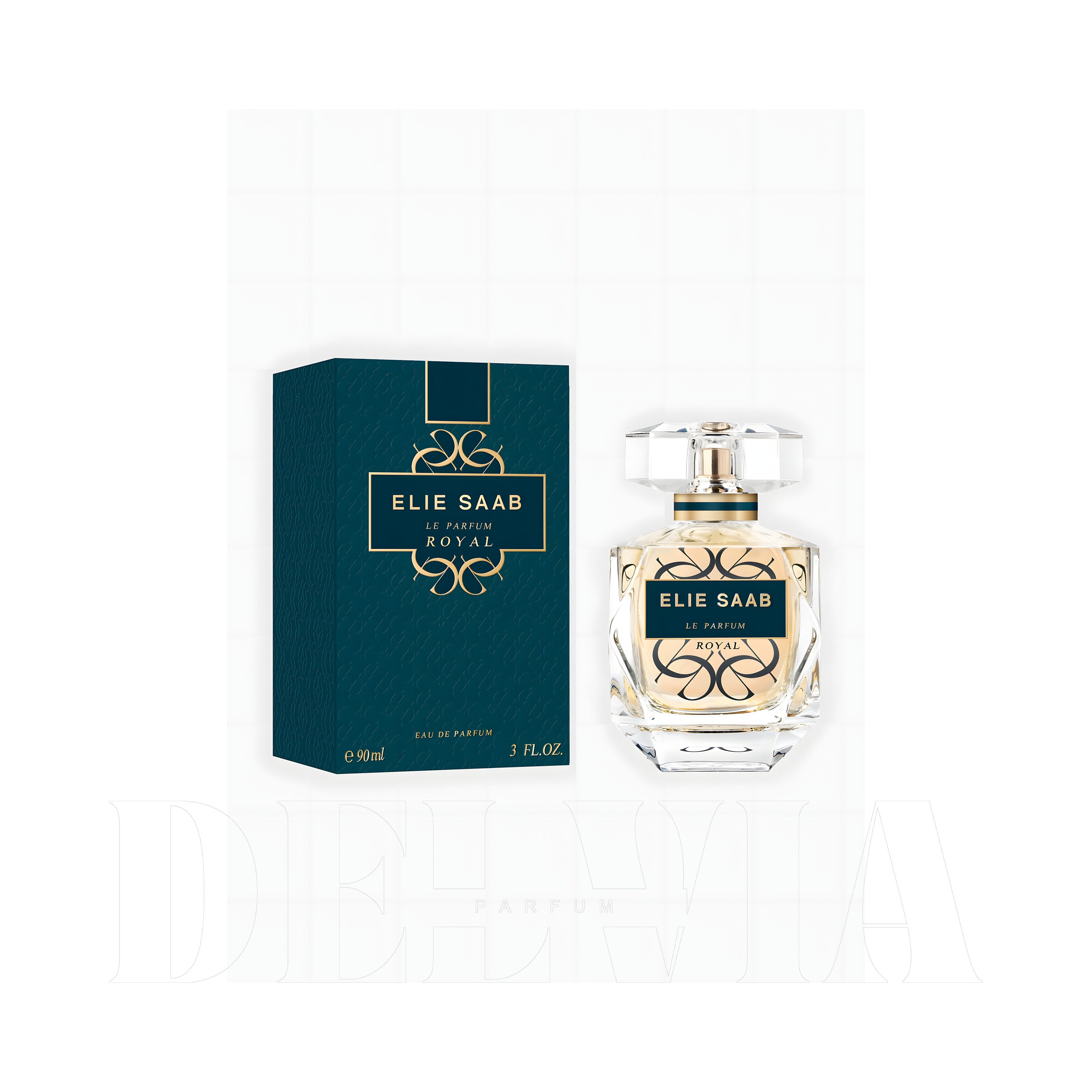 Elie Saab Le Parfum Royal Kokulu Mum — kutu ve şişe görseli