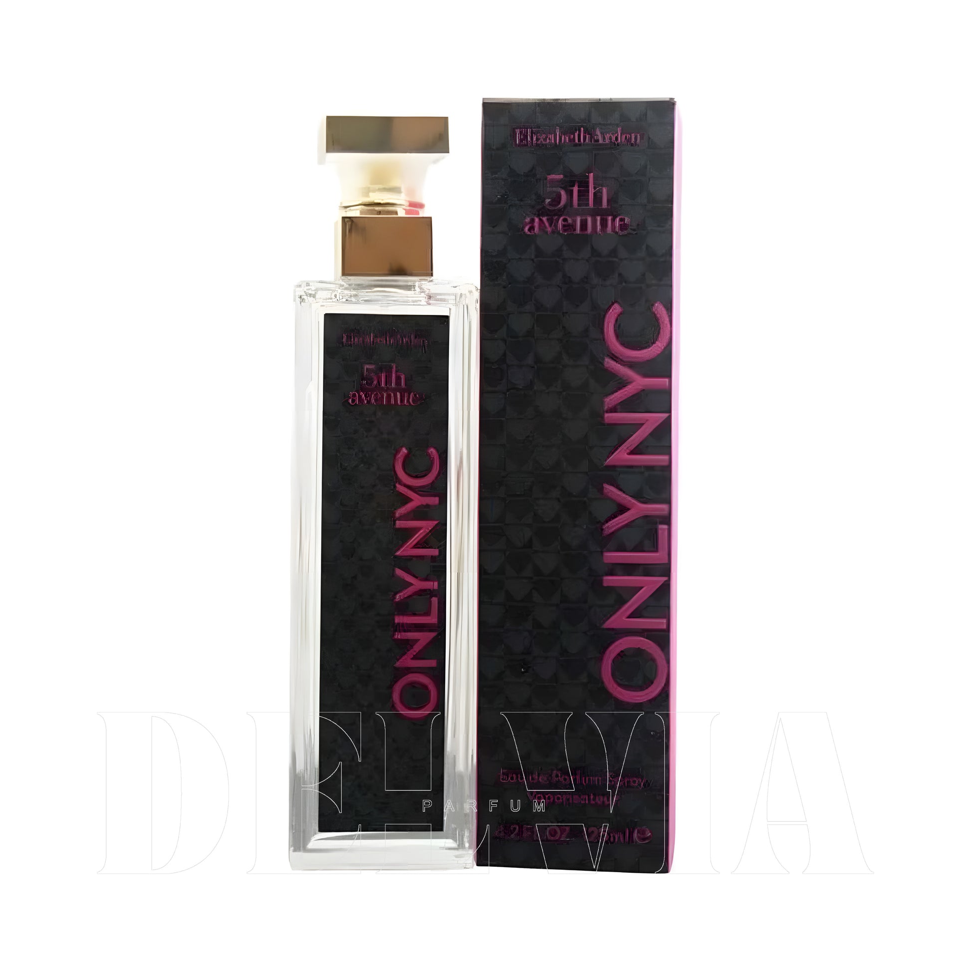 Elizabeth Arden 5th Avenue Only Nyc 10 ml dekant parfüm — kutu ve şişe görseli