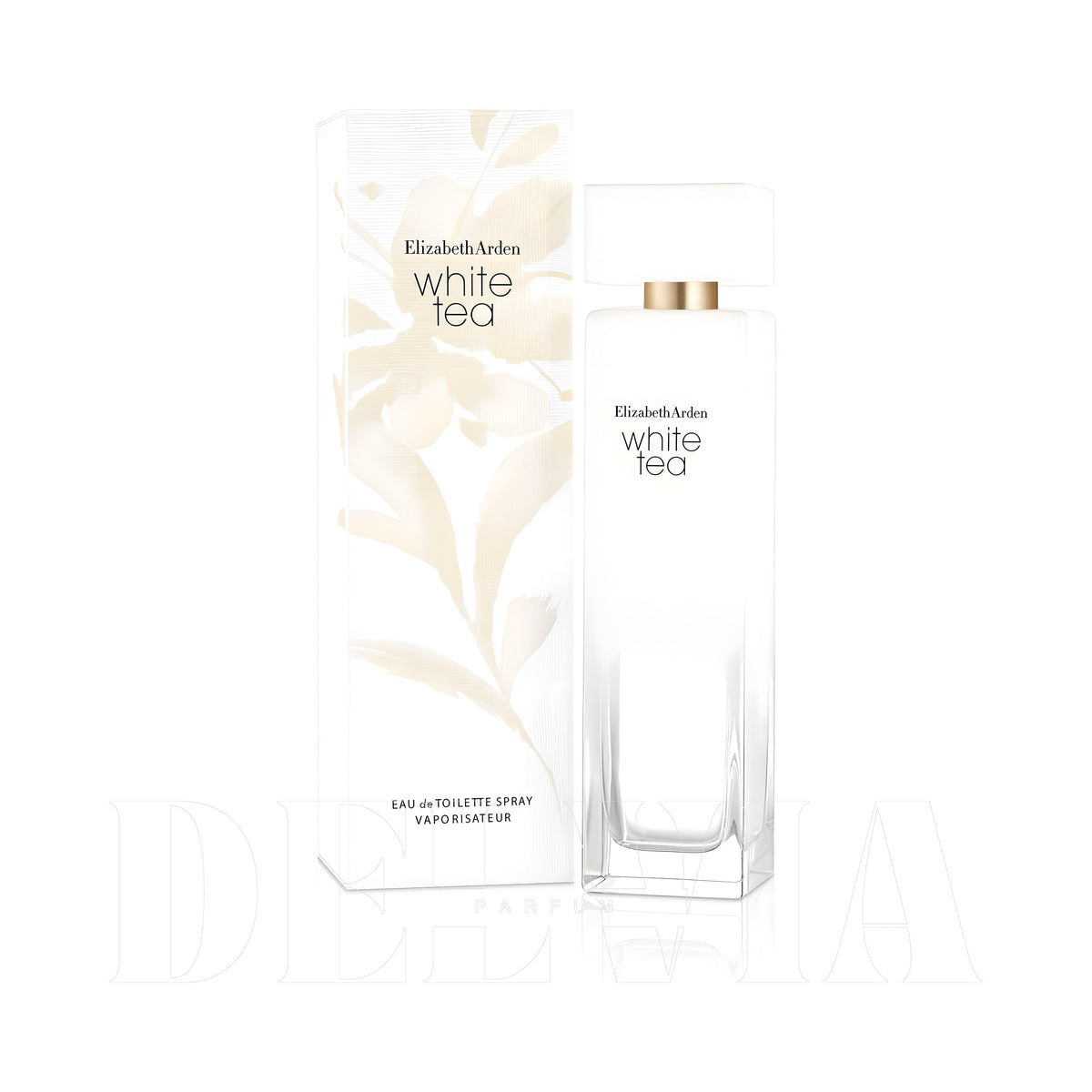 Elizabeth Arden White Tea Edt 100 100 ml dekant parfüm — kutu ve şişe görseli