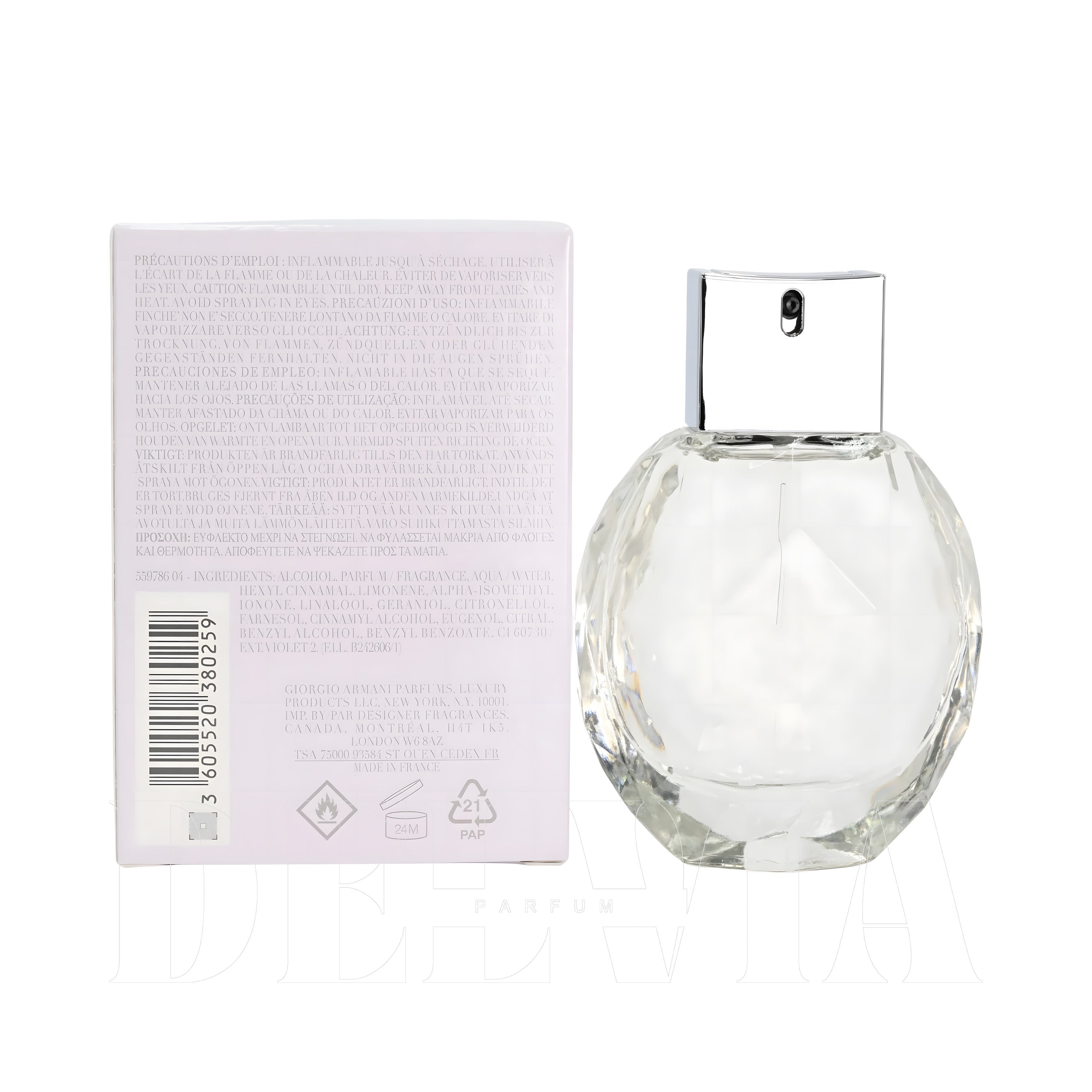 Emporio Armani Diamonds 30 ml dekant parfüm — kutu ve şişe görseli