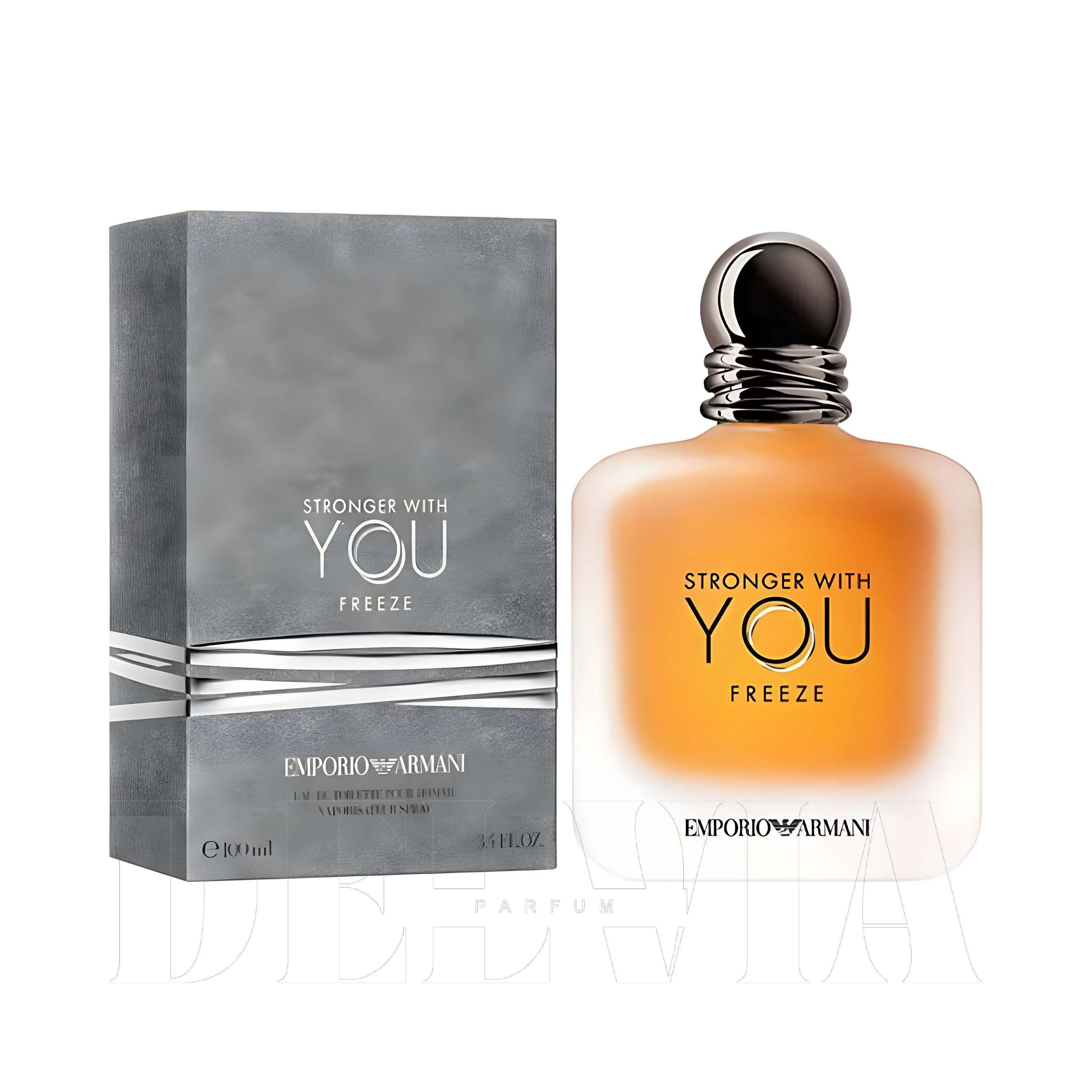 Emporio Armani Stronger With You 10 ml dekant parfüm — kutu ve şişe görseli