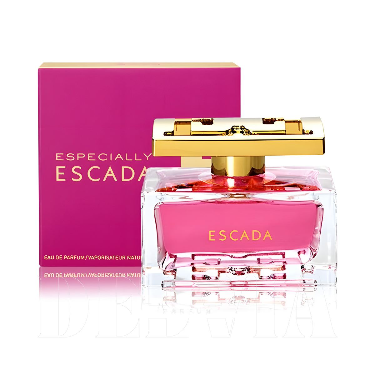 Escada Especially 2 ml dekant parfüm — şişe+kutu görseli