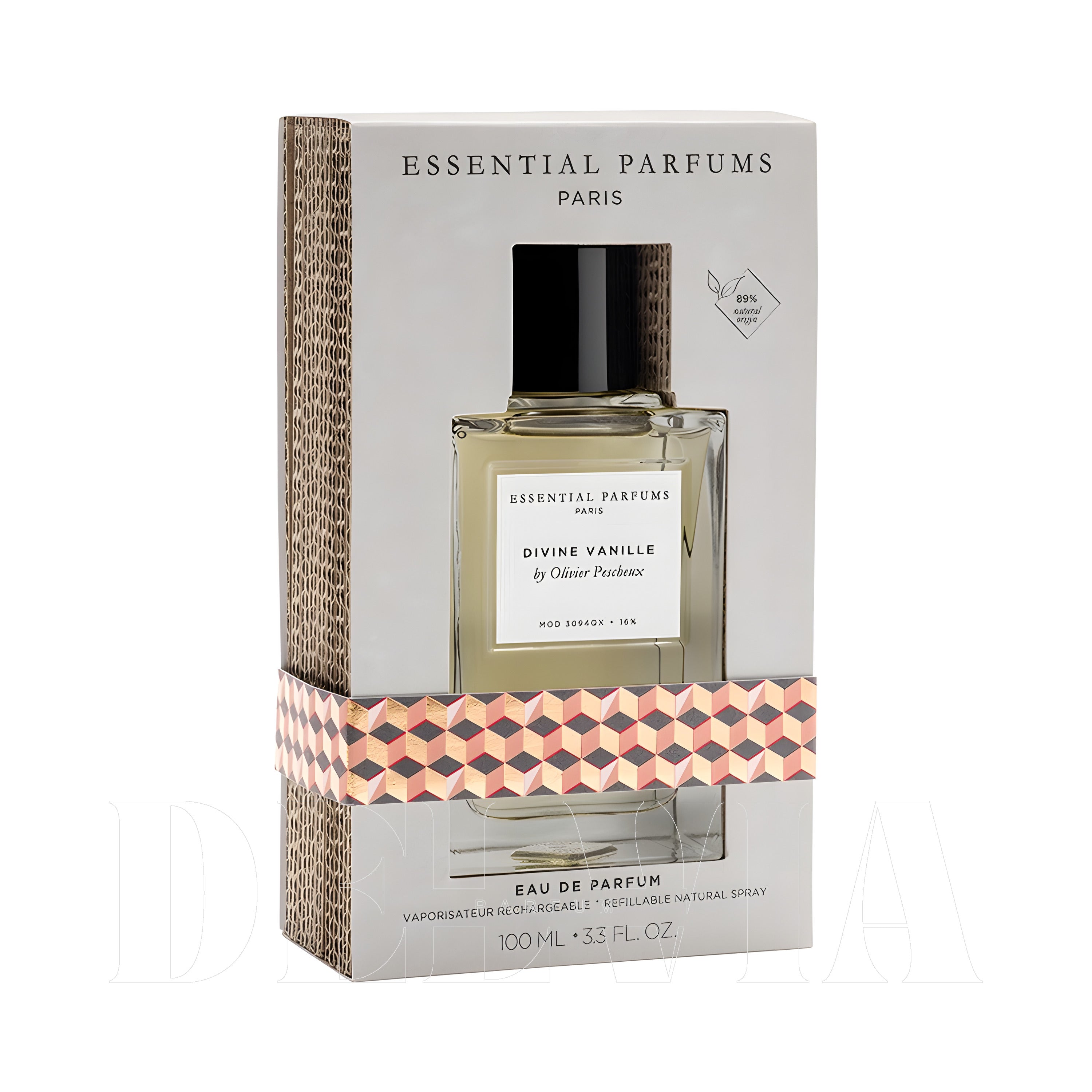 Essential Parfums Divina Vanille 10 ml dekant parfüm — kutu ve şişe görseli
