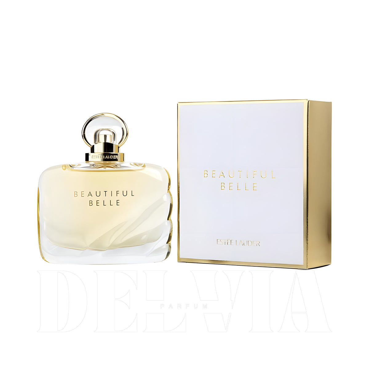 Estee Lauder Beautiful Belle 2 ml dekant parfüm — şişe+kutu görseli