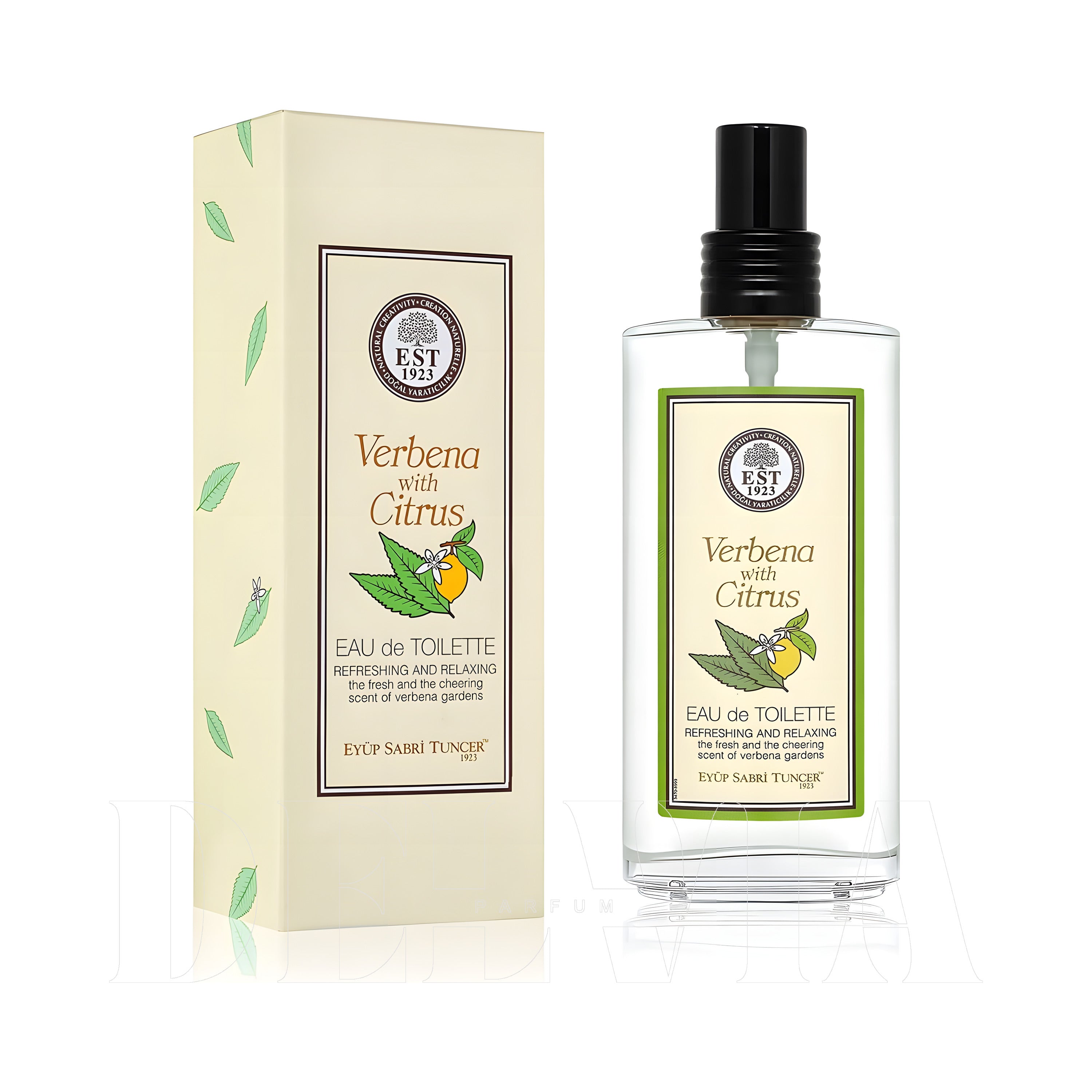 Eyup Sabri Tuncer Est 1923 Verbena Citrus 20 ml dekant parfüm — kutu ve şişe görseli