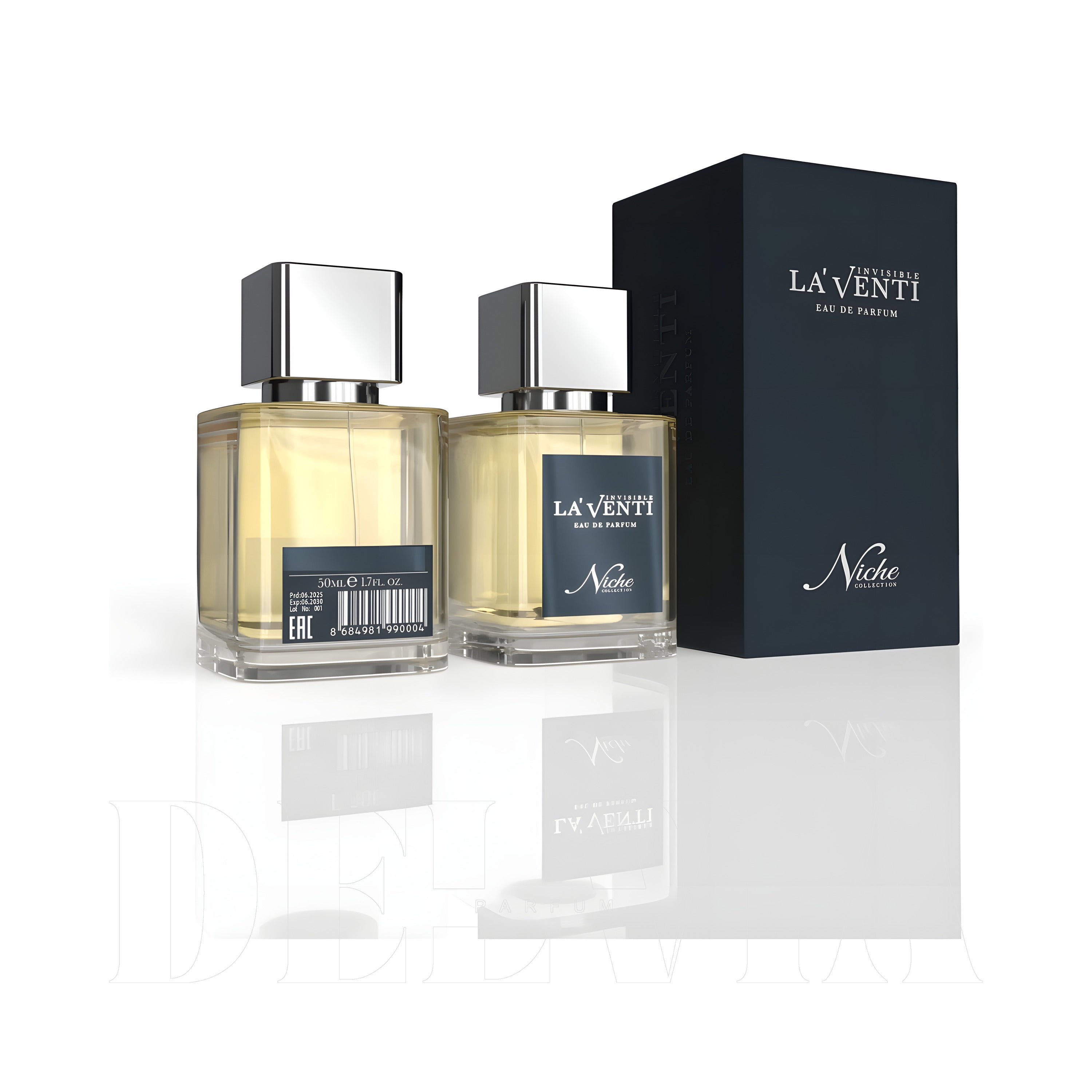 F1000 One Umbrella For Two Dan Esinlenilmis Koku Ikizi La Venti Niche Eau De Parfum Katı Parfum — kutu ve şişe görseli
