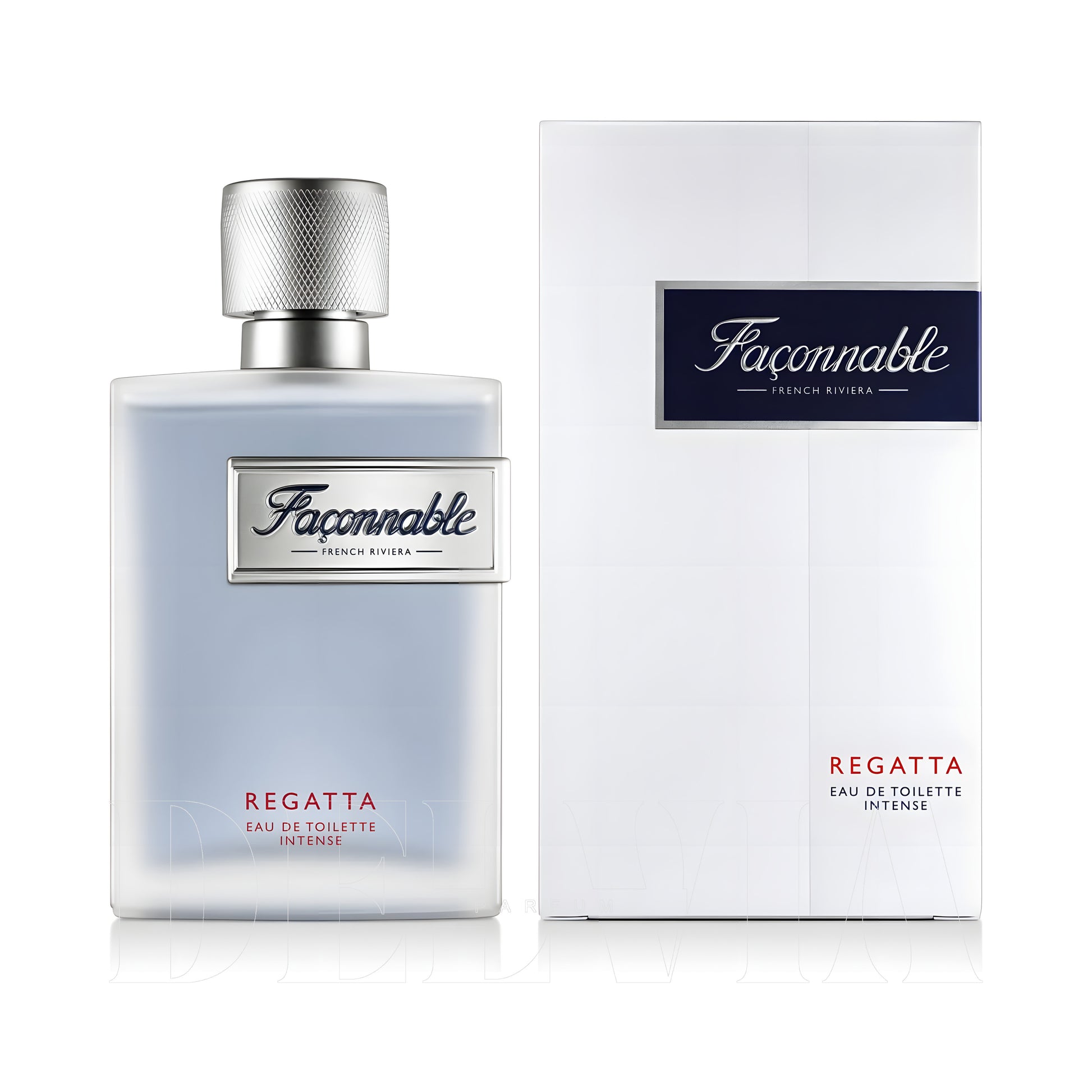 Faconnable Regatta Intense Tam Boy Parfum — kutu ve şişe görseli