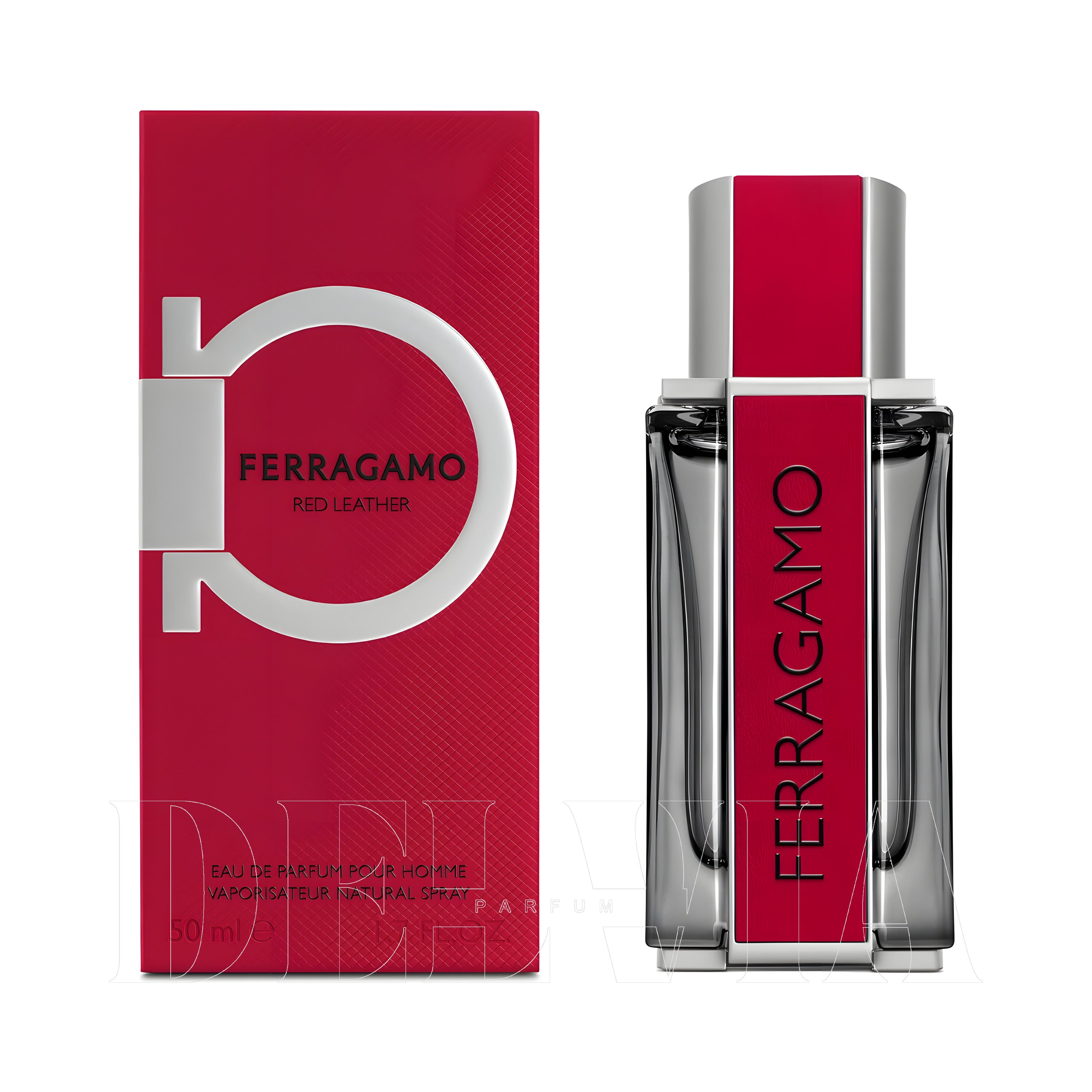 Ferragamo Red Leather Katı Parfum — şişe görseli