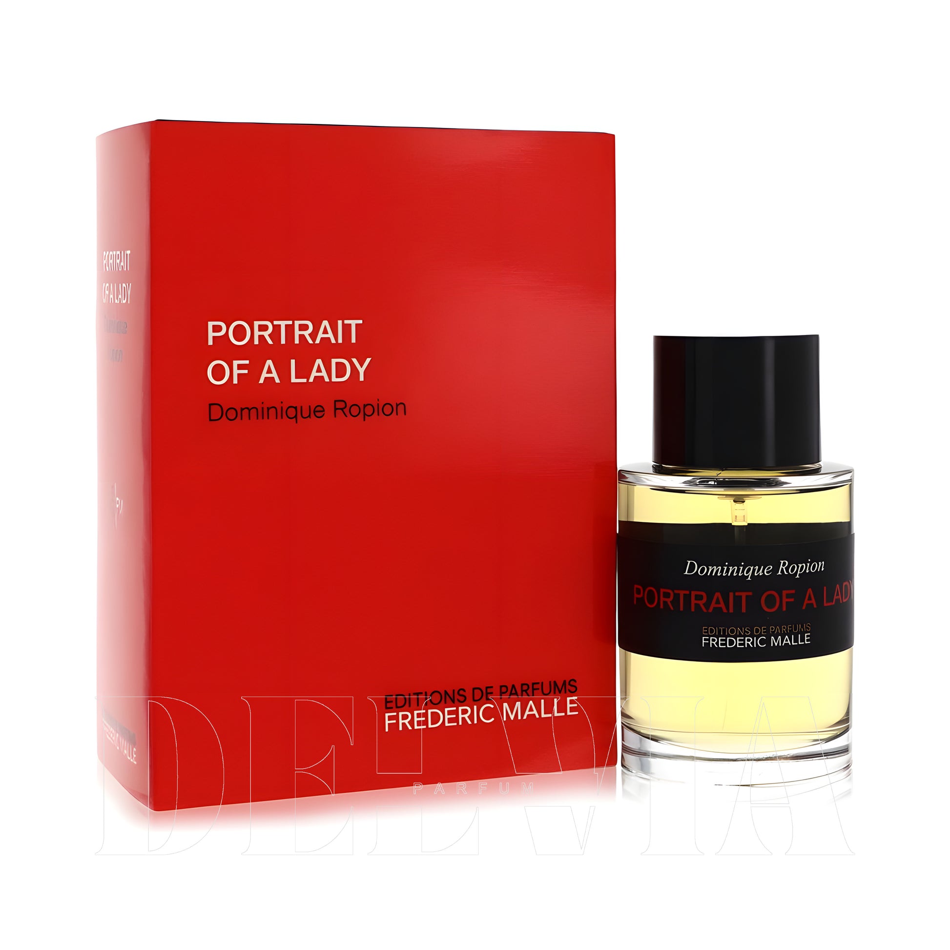 Frederic Malle Portrait Of A Lady 2 ml dekant parfüm — kutu ve şişe görseli