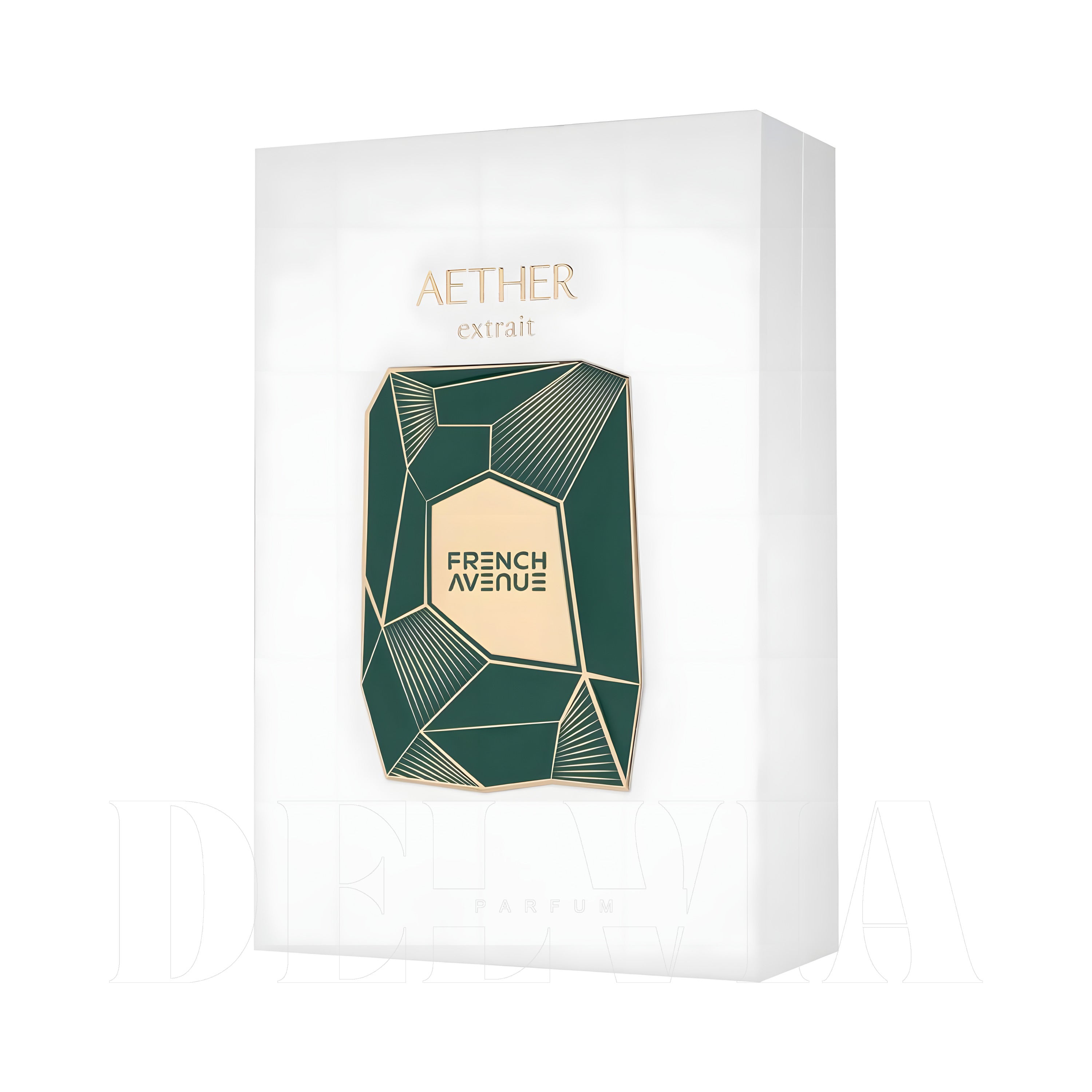 French Avenue Aether Extrait De Parfum Araba Kokusu — kutu ve şişe görseli