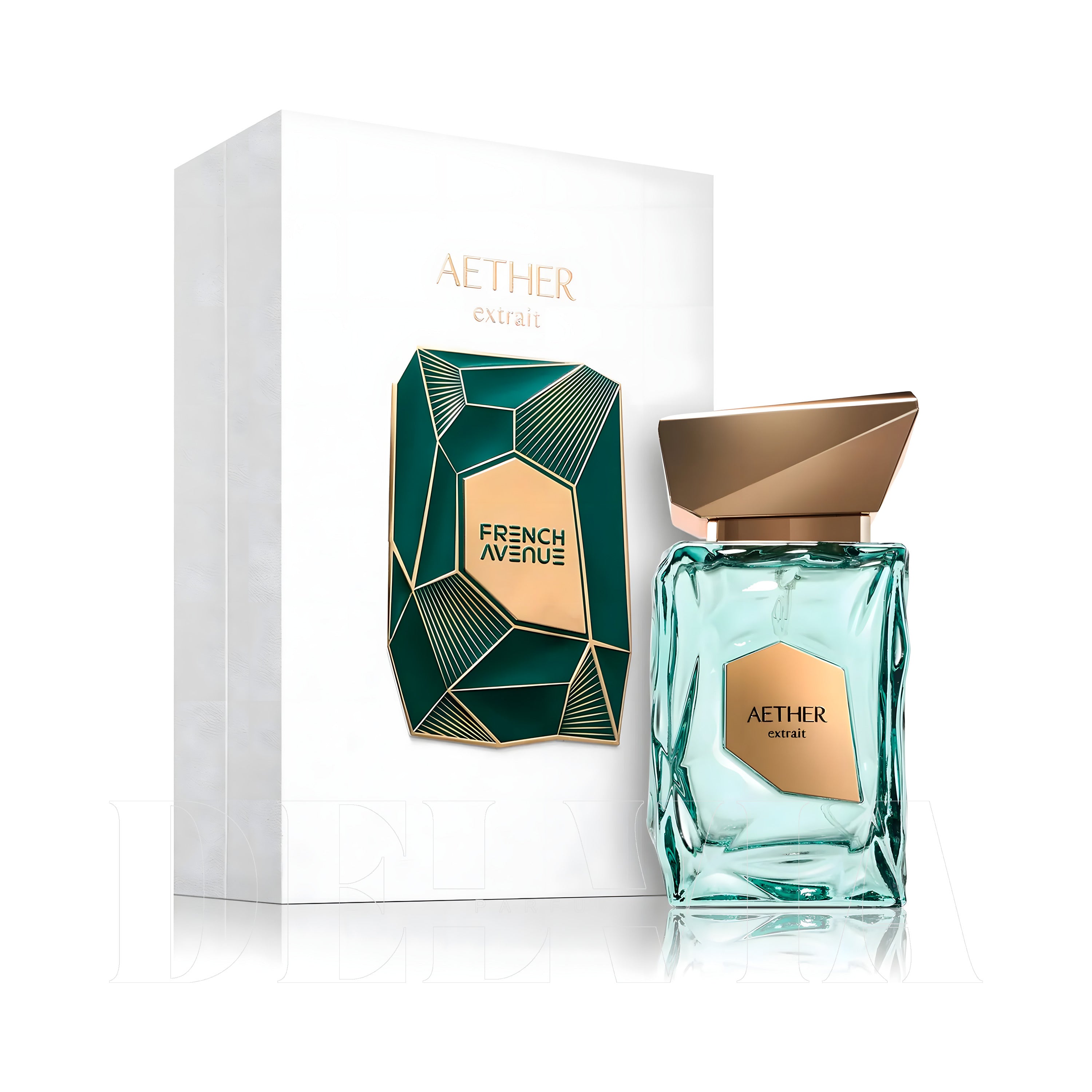 French Avenue Aether Extrait De Parfum Unisex Oda Kokusu — kutu ve şişe görseli