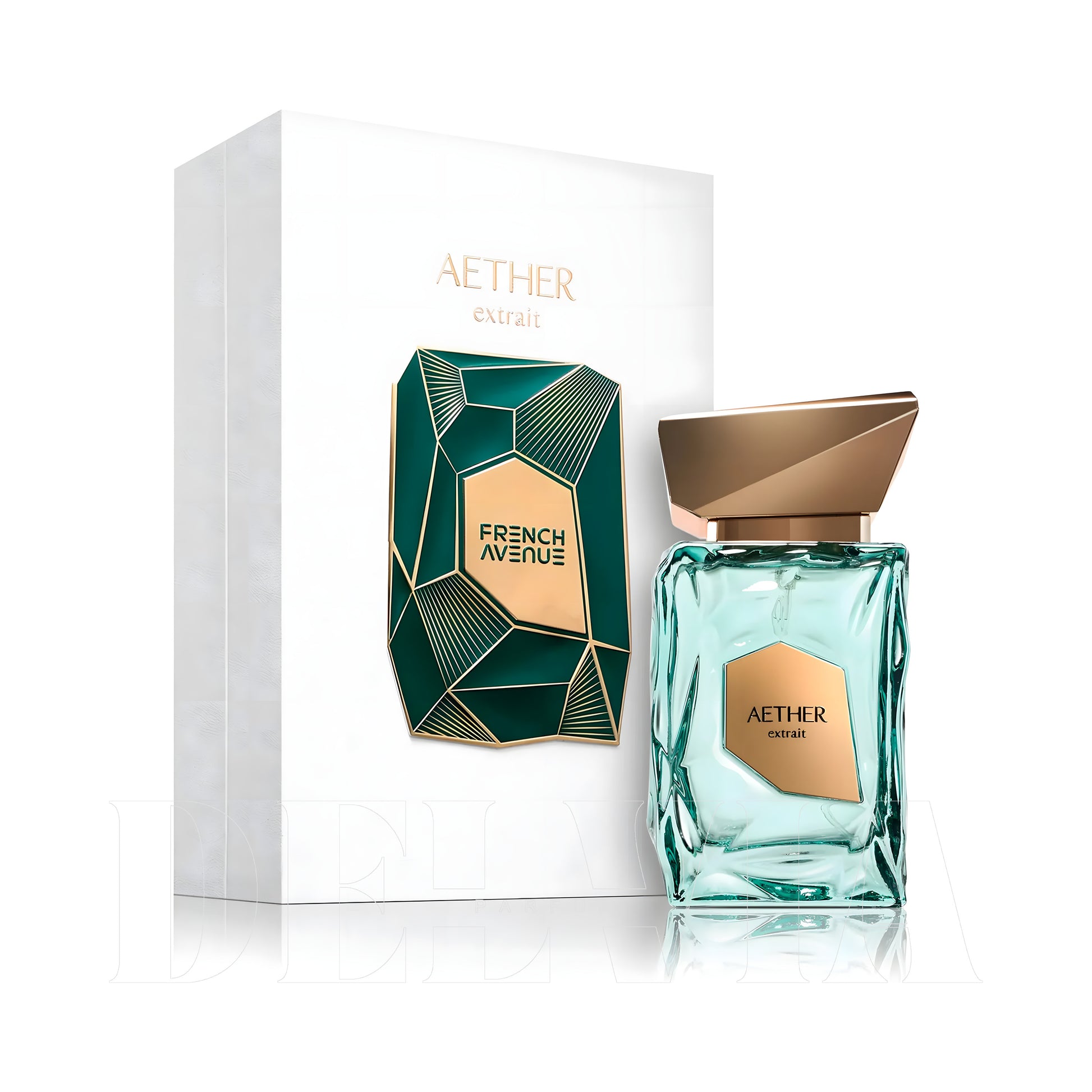 French Avenue Aether Extrait De Parfum Unisex Tam Boy Parfum — kutu ve şişe görseli
