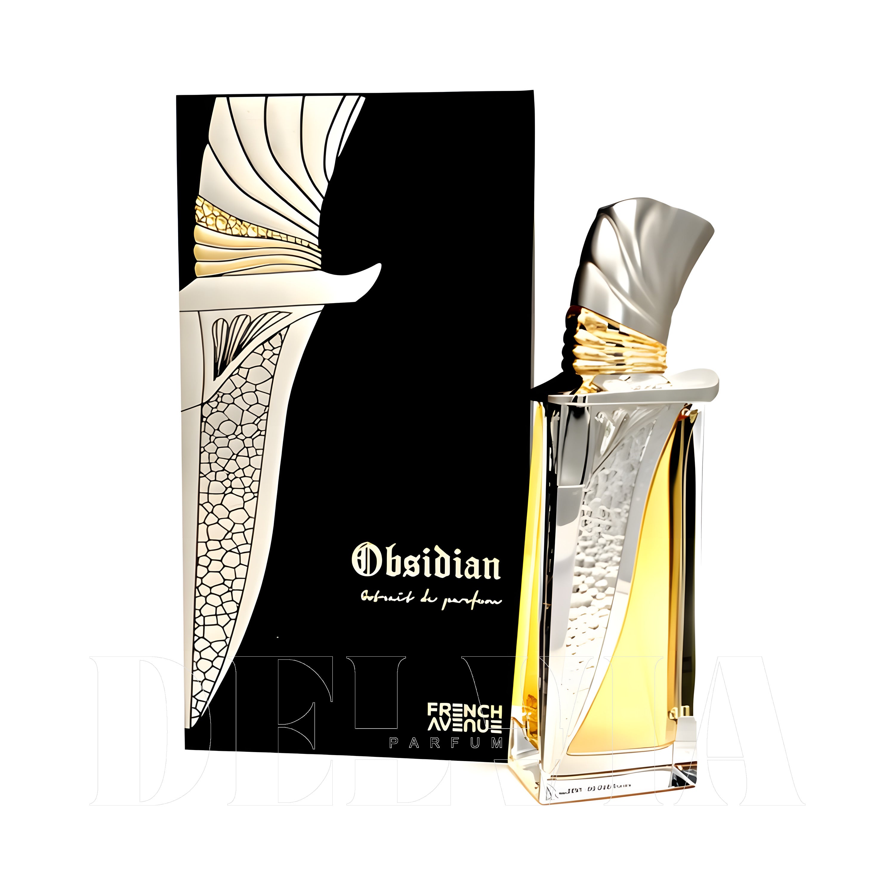 French Avenue Obsidian Extrait Kokulu Mum — kutu ve şişe görseli