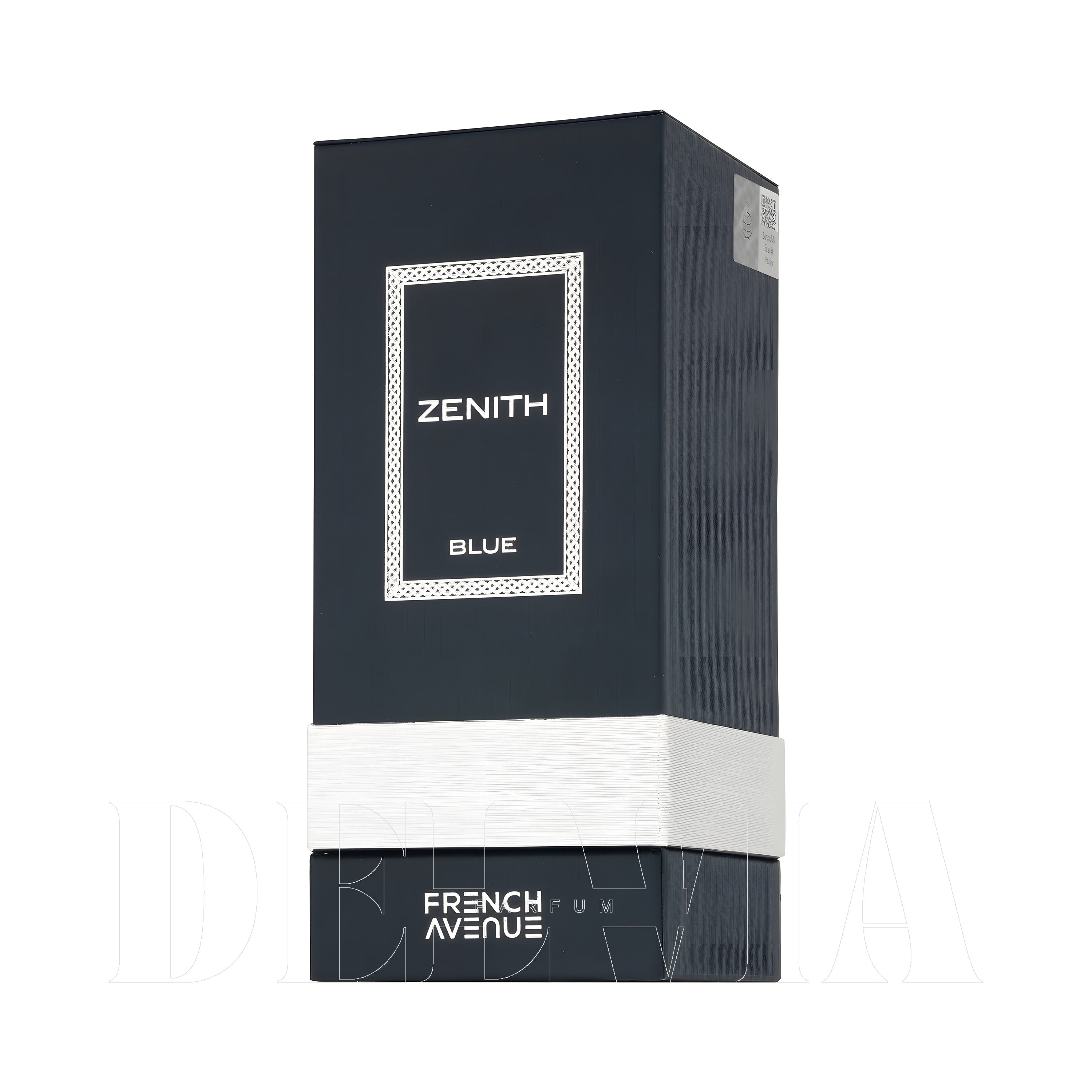 French Avenue Zenith Blue 5 ml dekant parfüm — kutu ve şişe görseli