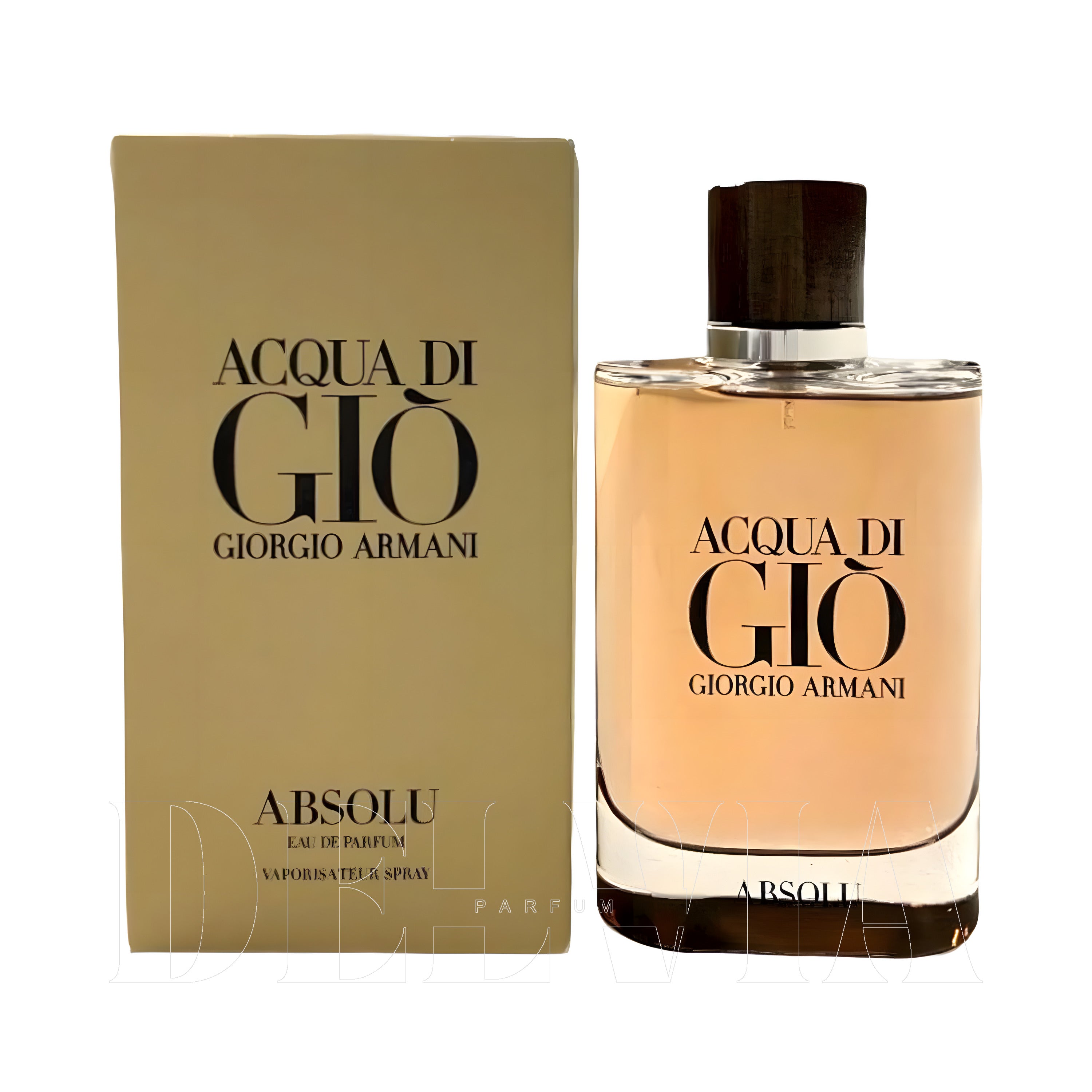Giorgio Armani Acqua Di Gio Absolu 2 ml dekant parfüm — kutu ve şişe görseli