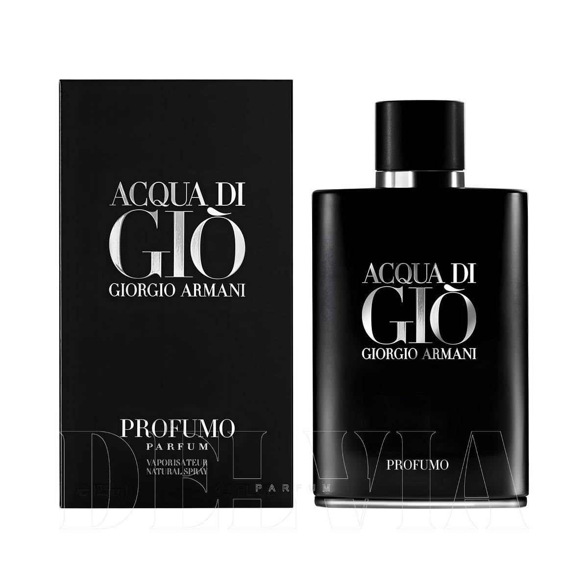 Giorgio Armani Acqua Di Gio Profumo Edp 2 ml dekant parfüm — kutu ve şişe görseli