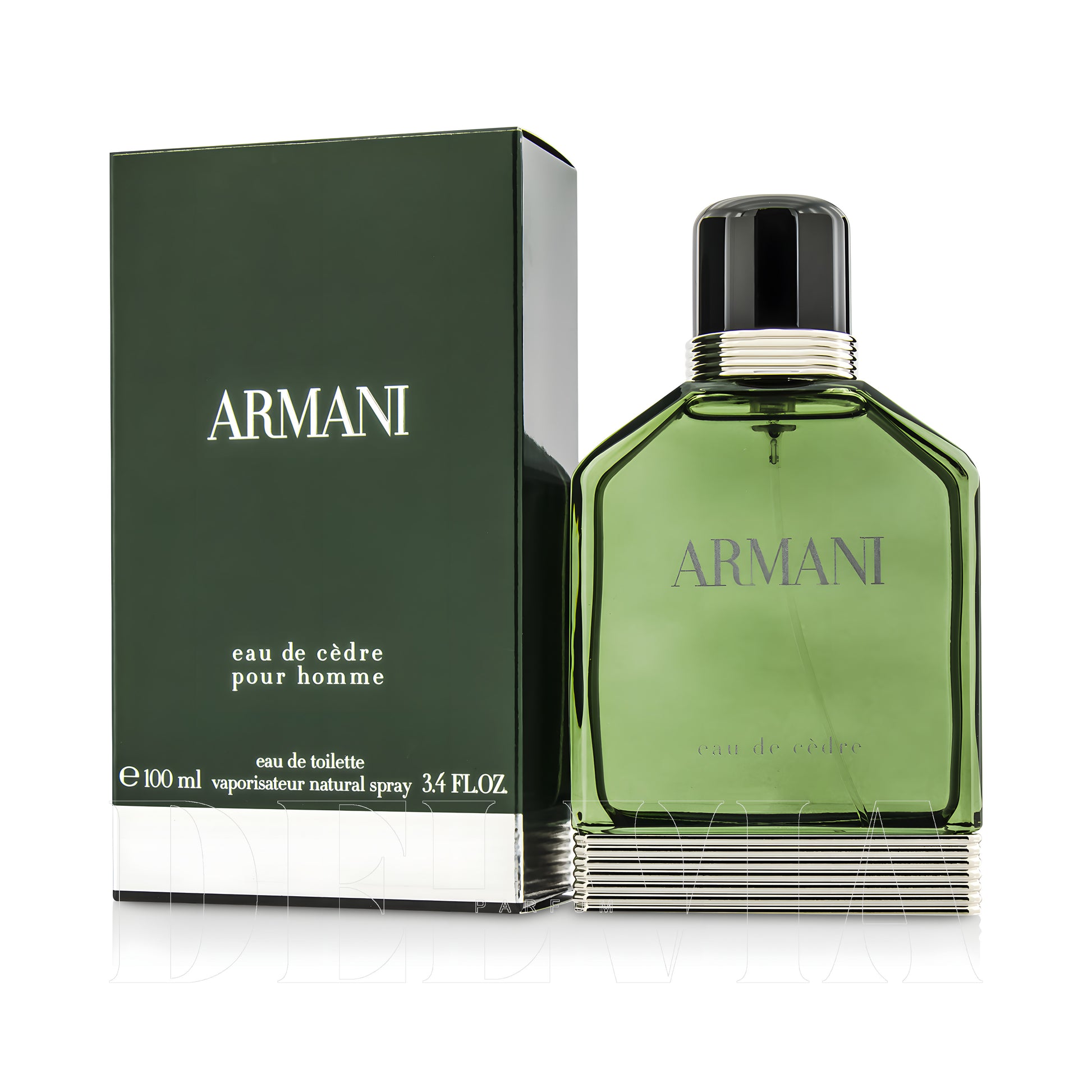 Giorgio Armani Eau De Cedre 8 ml dekant parfüm — kutu ve şişe görseli