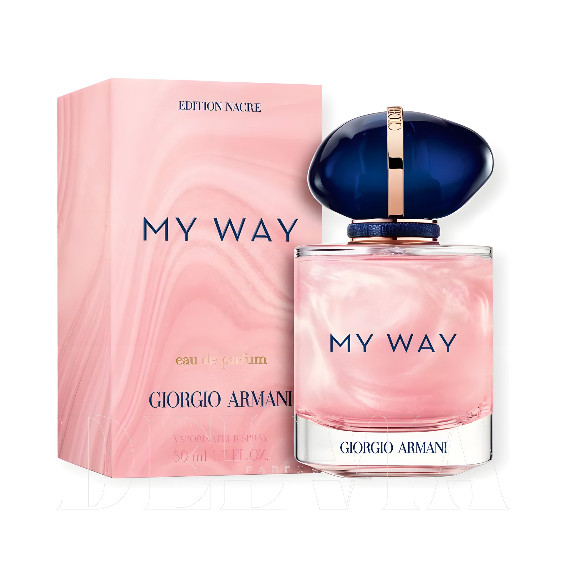 Giorgio Armani My Way Nacre 2 ml dekant parfüm — kutu ve şişe görseli