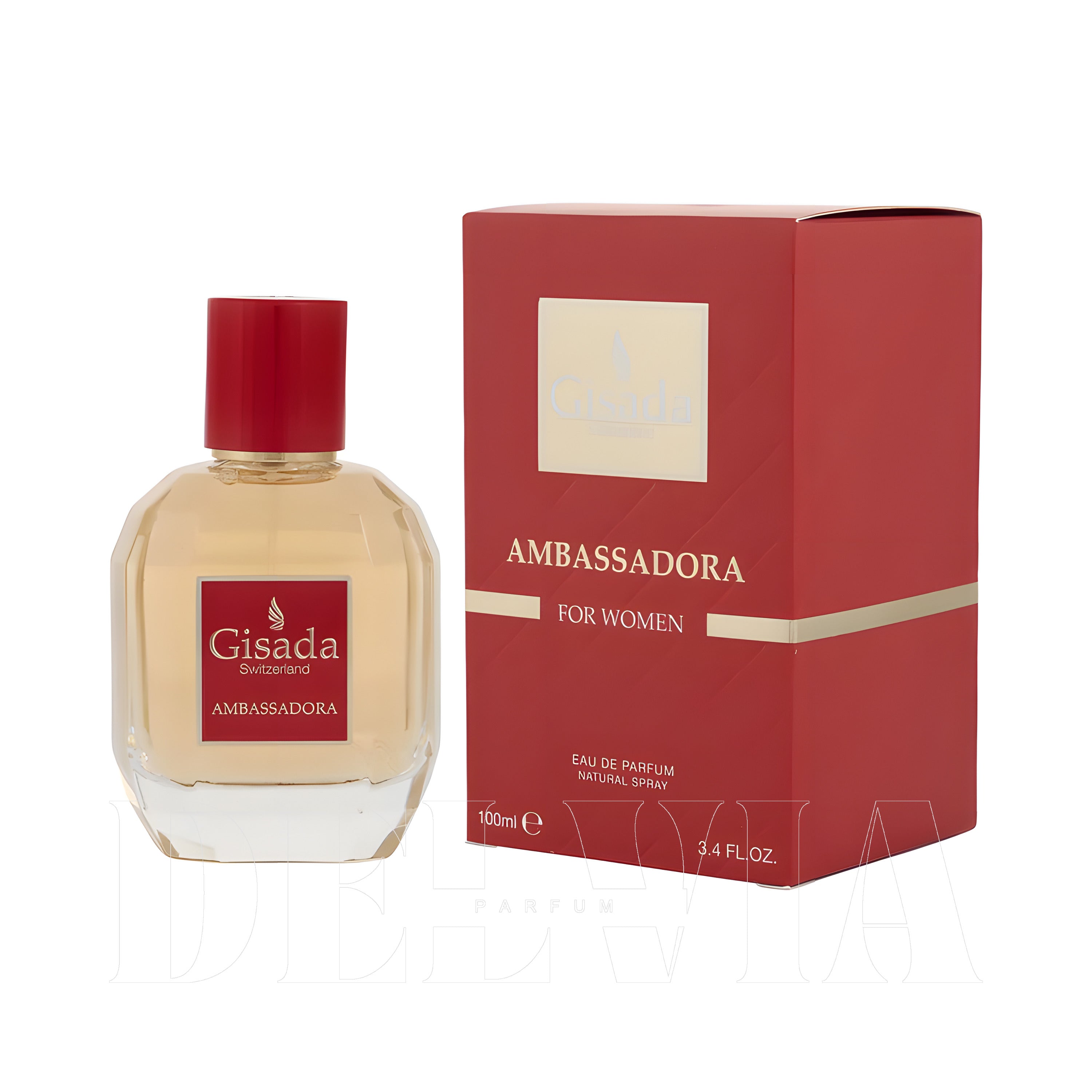 Gisada Ambassadora 30 Ml dekant parfüm Parfum — kutu ve şişe görseli
