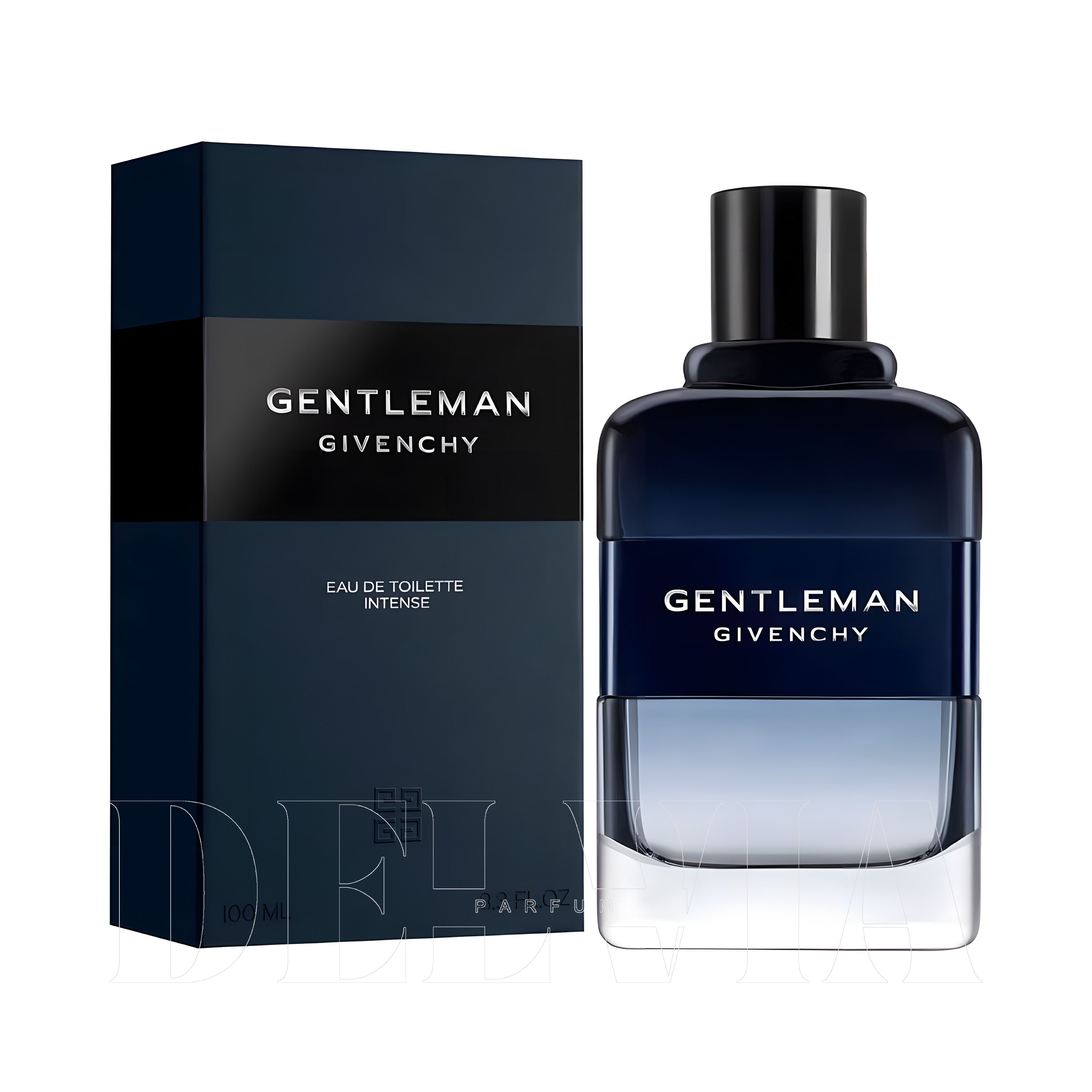 Givenchy Gentleman Intense 2 ml dekant parfüm — kutu ve şişe görseli