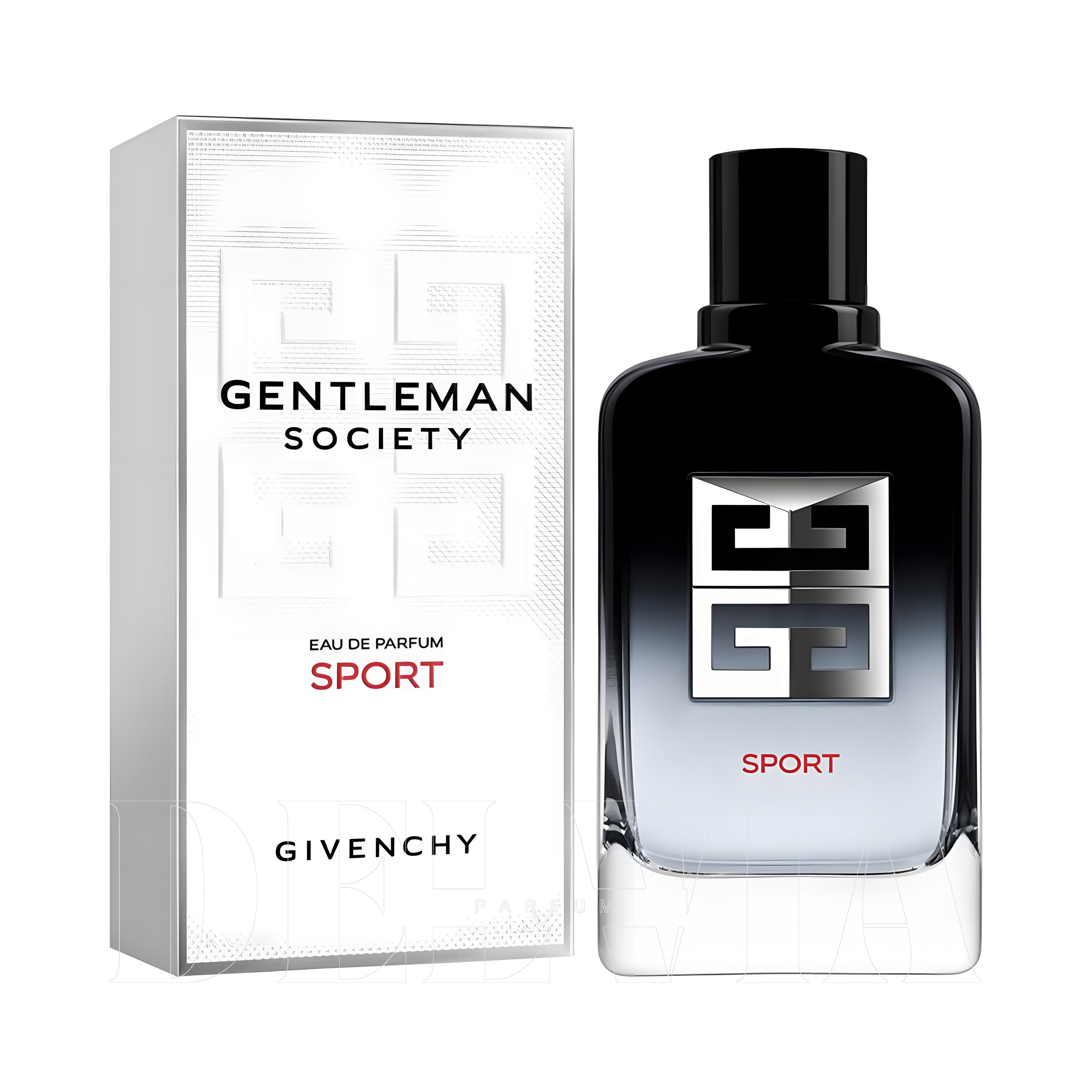 Givenchy Gentleman Society Sport 10 ml dekant parfüm — kutu ve şişe görseli