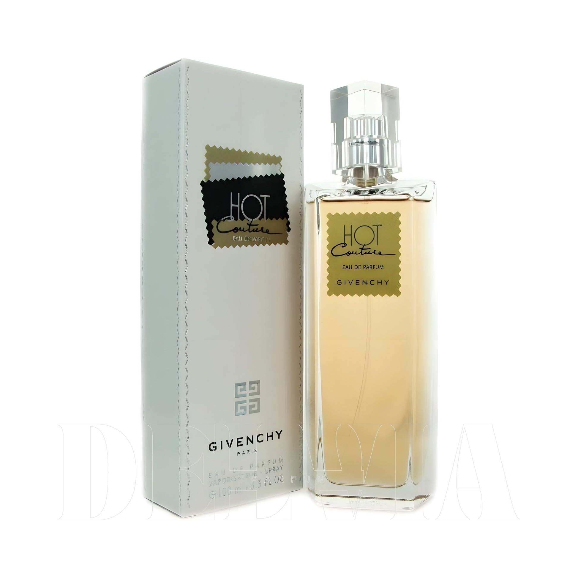 Givenchy Hot Couture 2 ml dekant parfüm — kutu ve şişe görseli