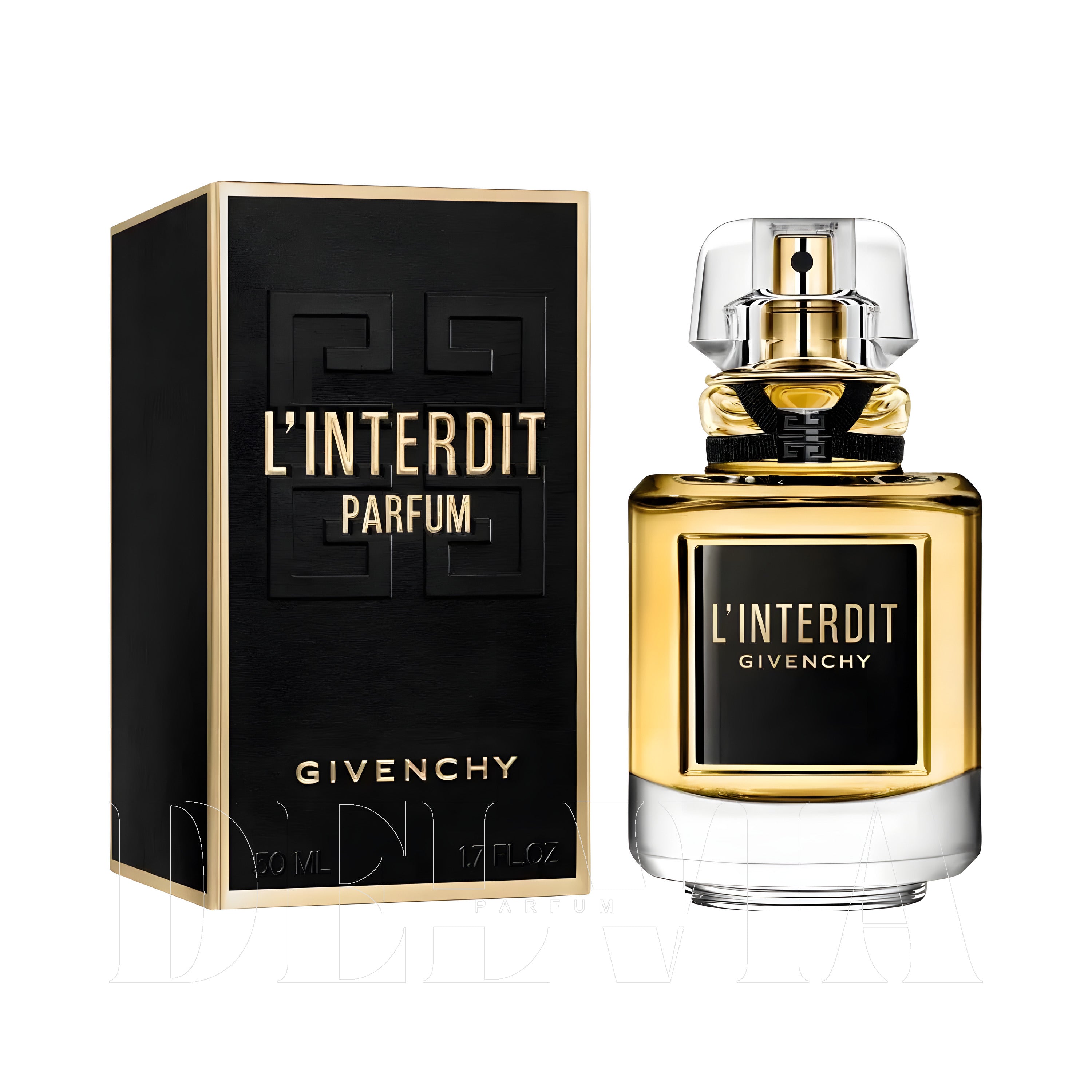 Givenchy L Interdit Parfum 5 ml dekant parfüm — kutu ve şişe görseli