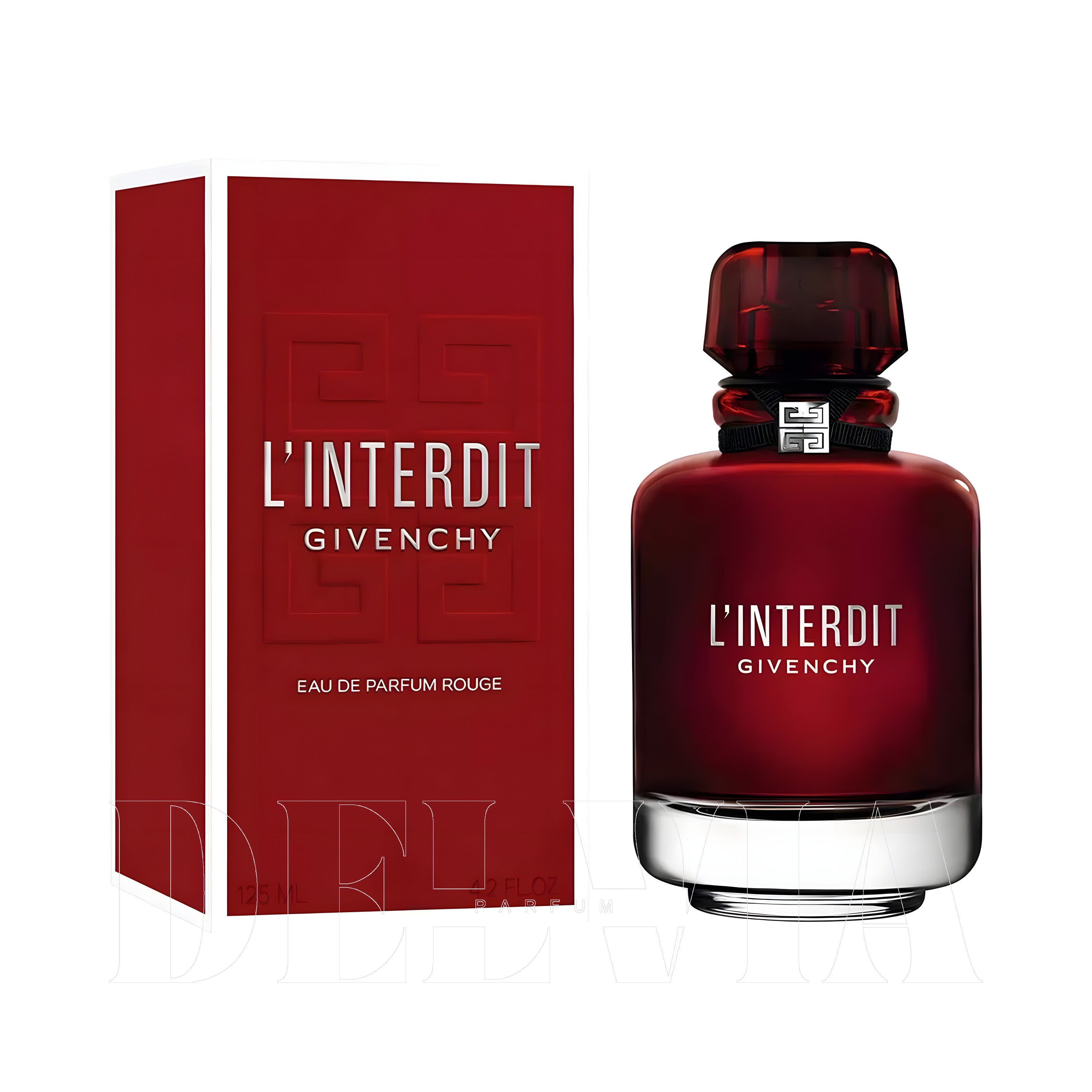Givenchy L Interdit Rouge 2 ml dekant parfüm — kutu ve şişe görseli