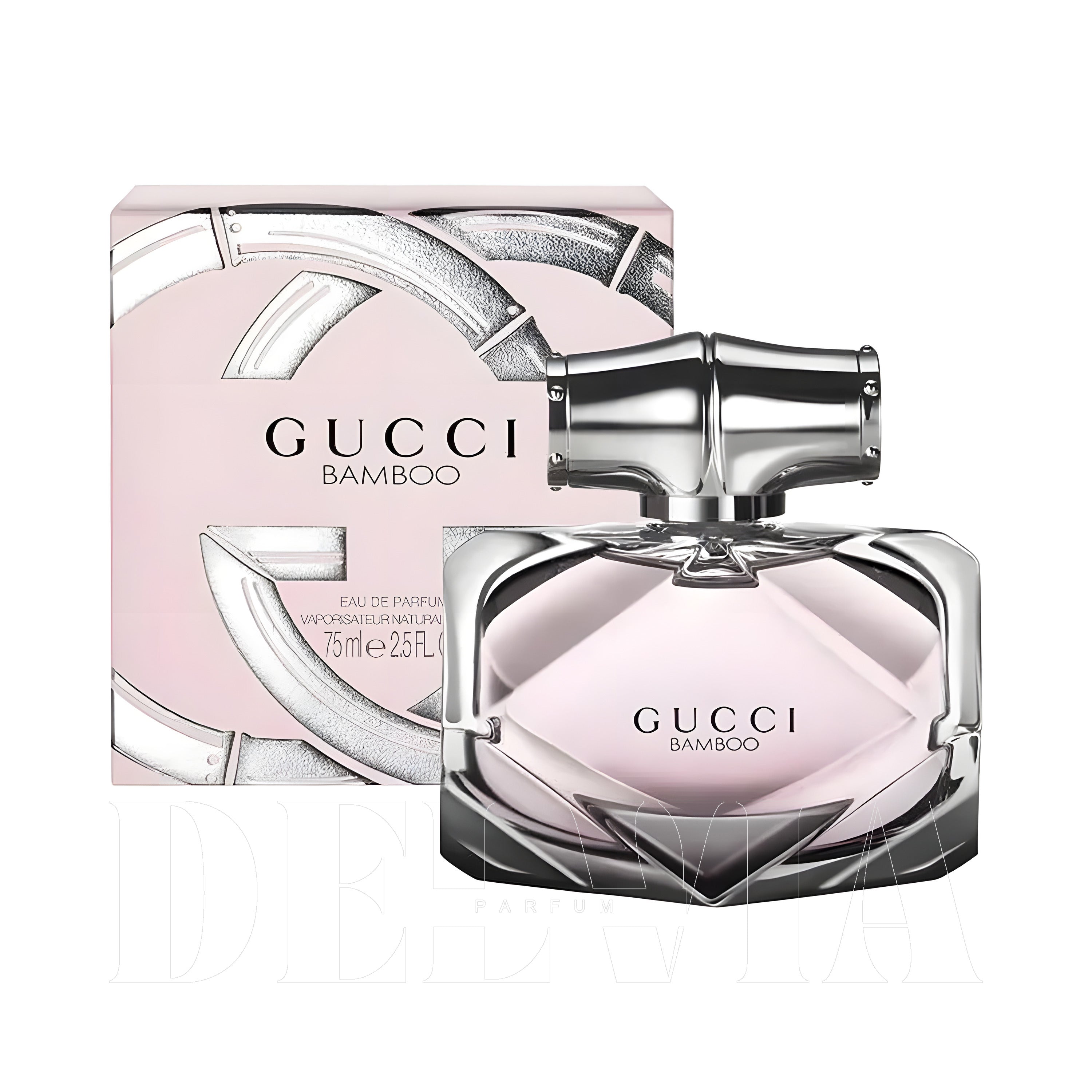 Gucci Bamboo 15 ml dekant parfüm — kutu ve şişe görseli