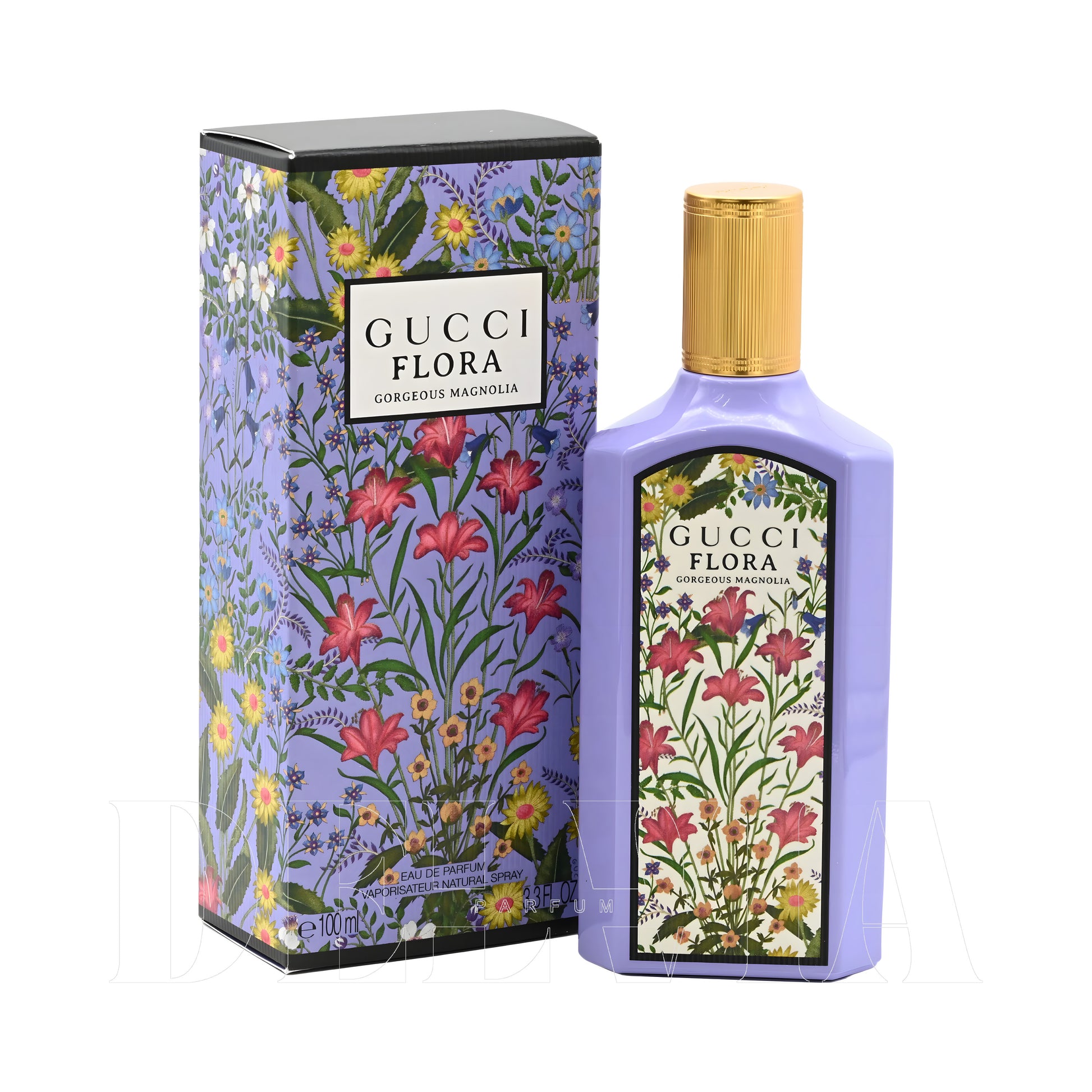 Gucci By Flora 1 ml dekant parfüm — kutu ve şişe görseli