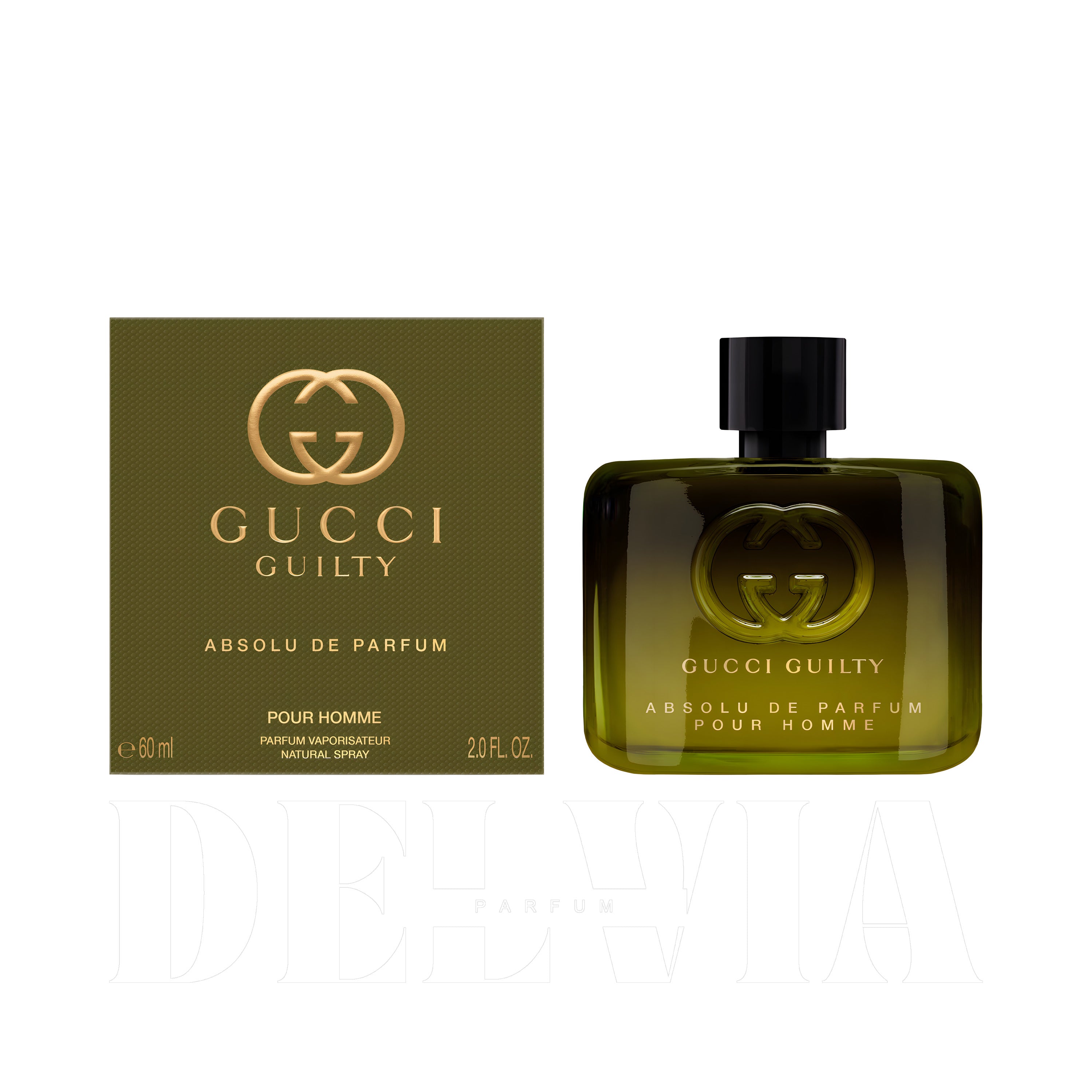 Gucci Guilty Absolu De Parfum 3 ml dekant parfüm — kutu ve şişe görseli
