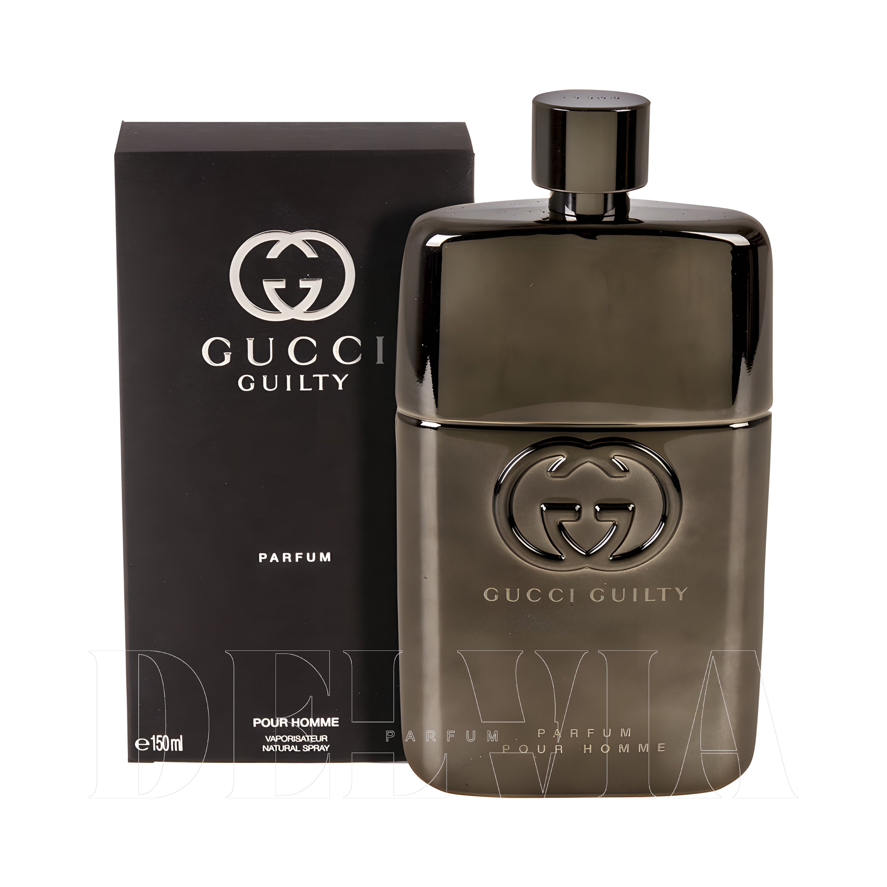Gucci Guilty Pour Homme Parfum 20 Ml dekant parfüm 20 ml — kutu ve şişe görseli
