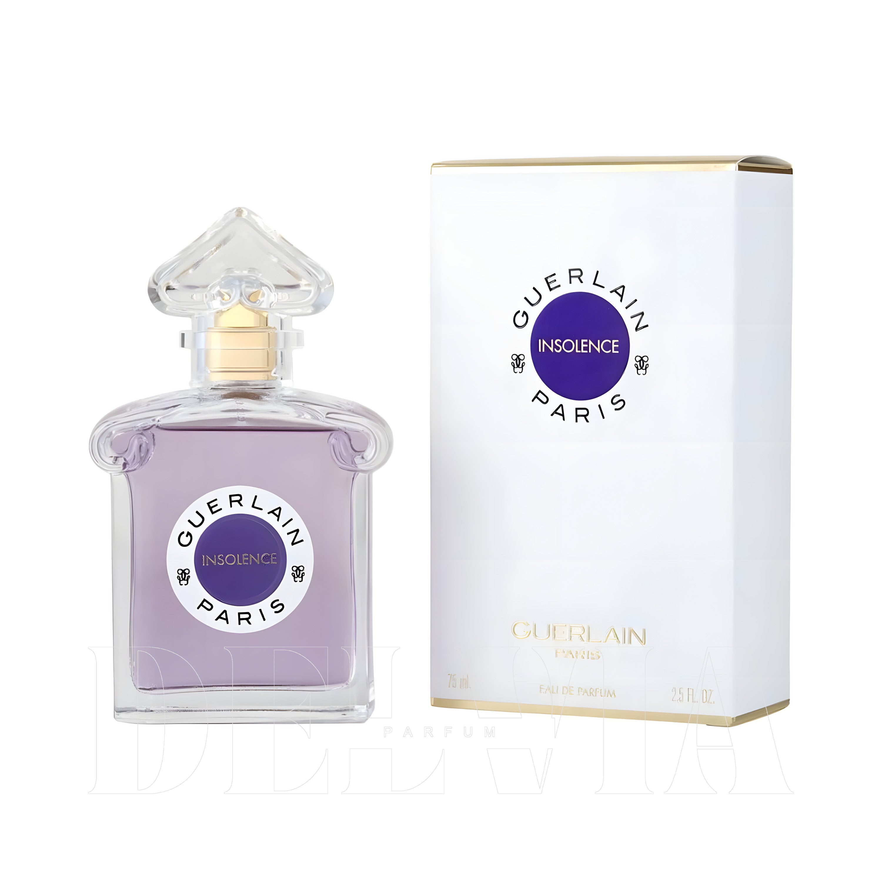 Guerlain Insolence 5 ml dekant parfüm — kutu ve şişe görseli