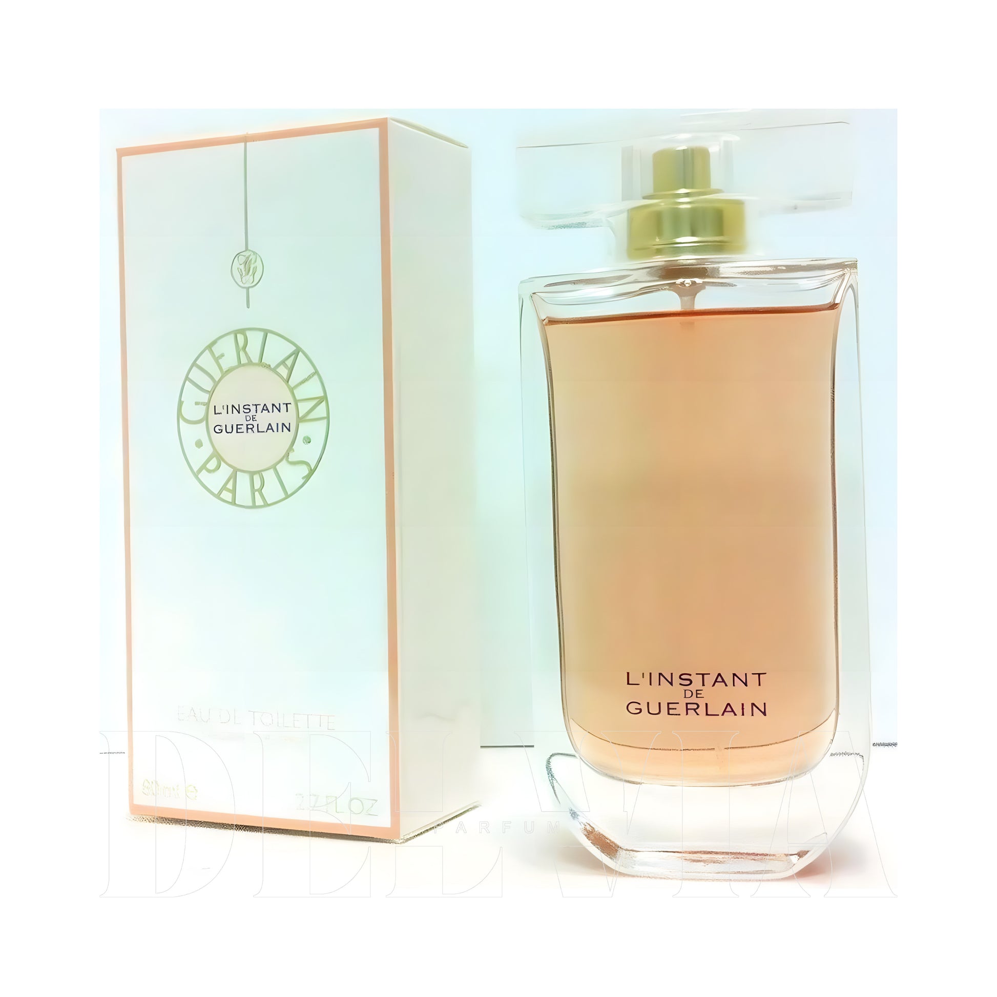 Guerlain L Instant De Guerlain 8 ml dekant parfüm — kutu ve şişe görseli
