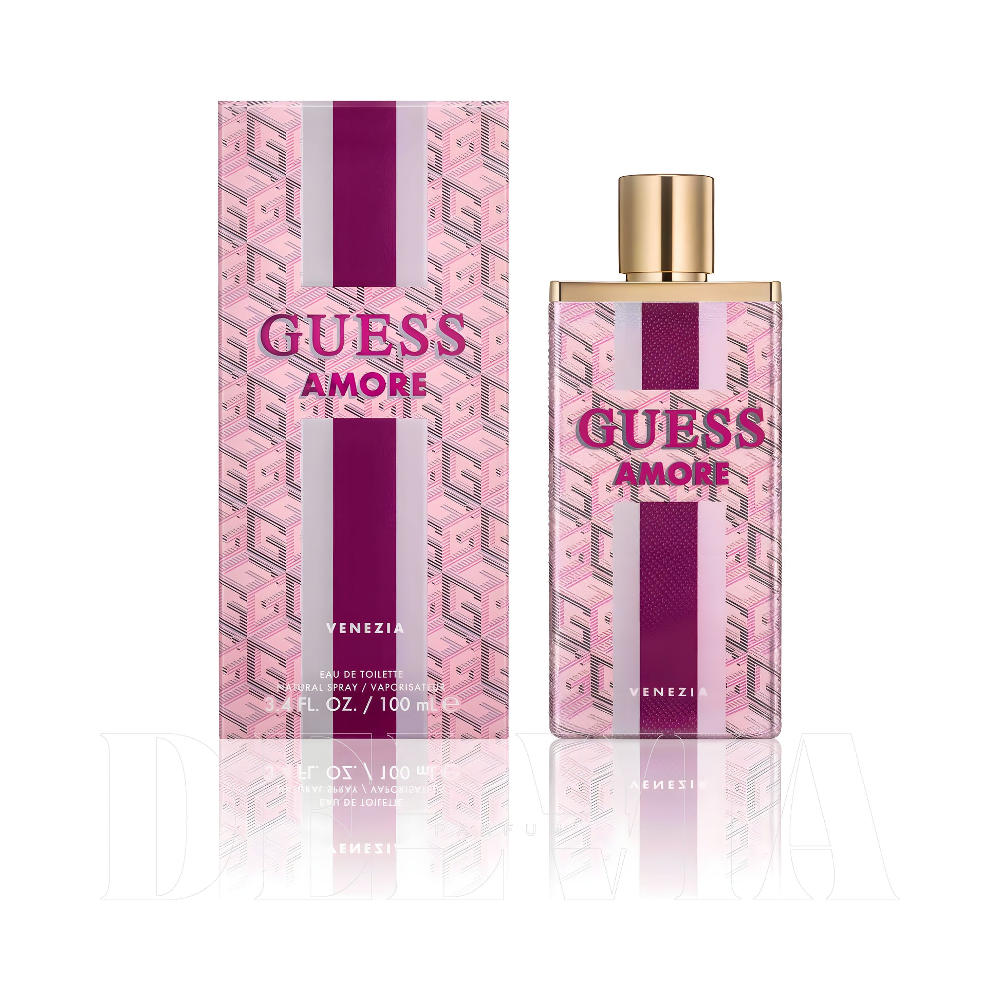 Guess Amore Venezia Tam Boy Parfum — kutu ve şişe görseli