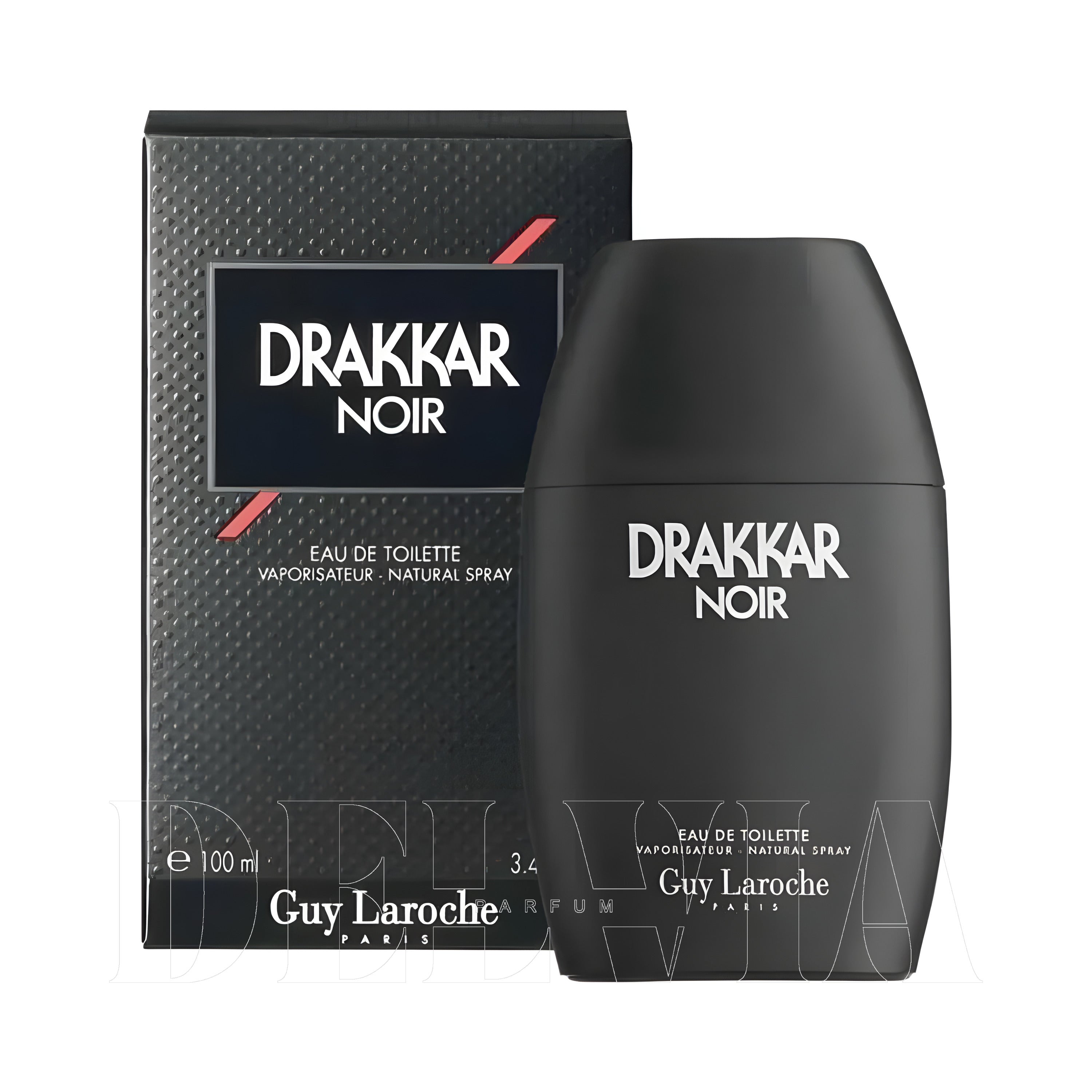 Guy Laroche Drakkar Noir 3 ml dekant parfüm — kutu ve şişe görseli