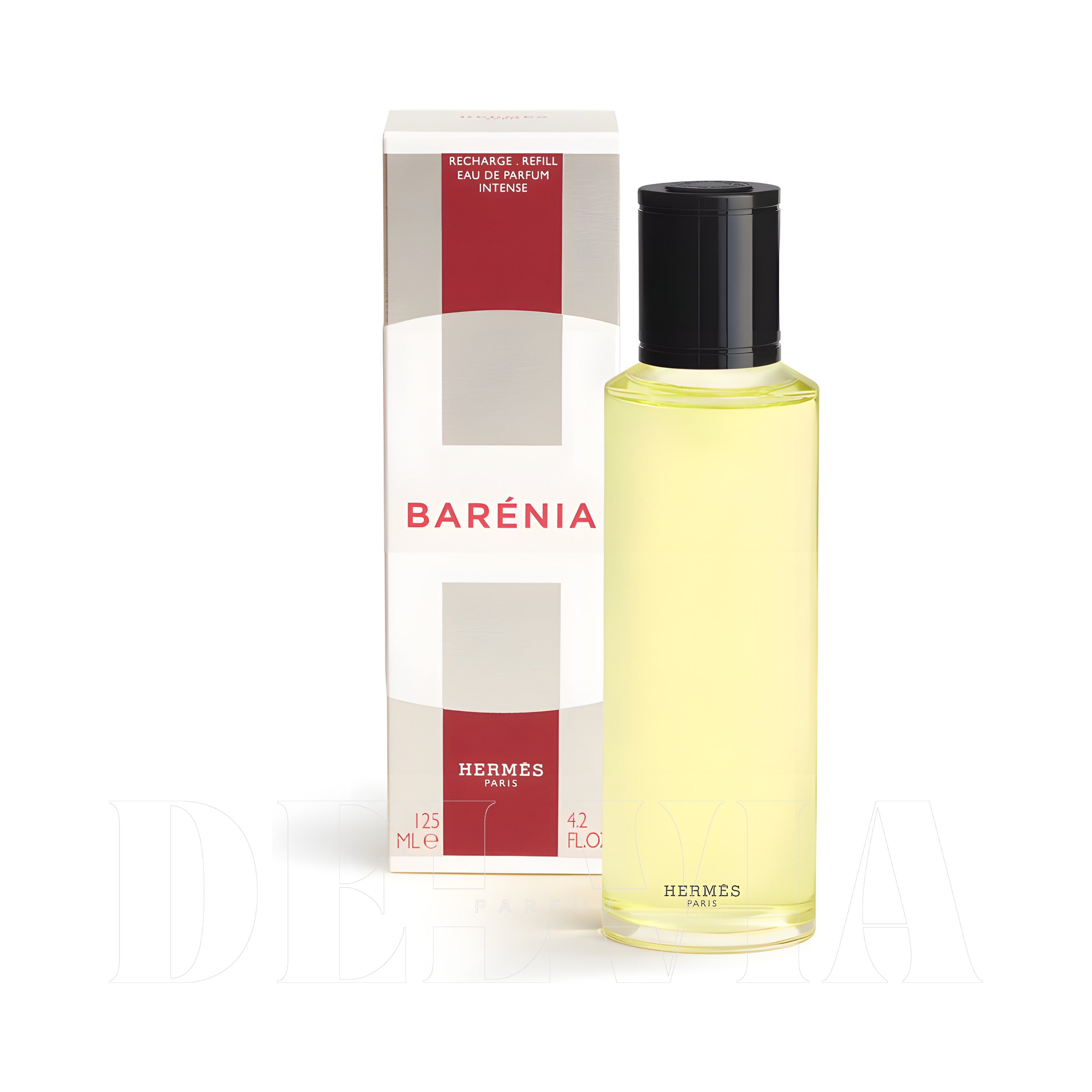 Hermes Barenia Intense 2 ml dekant parfüm — kutu ve şişe görseli