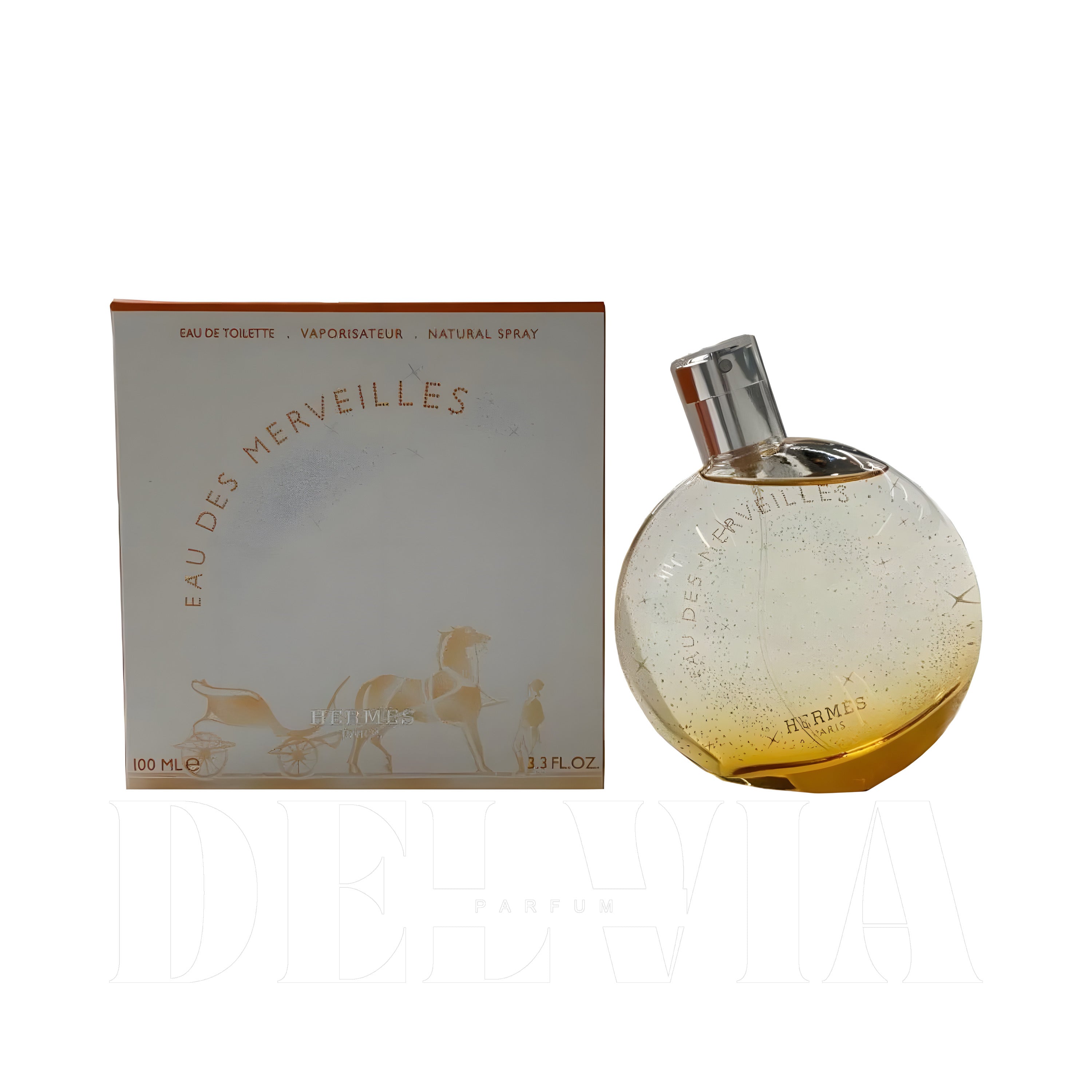 Hermes Eau Des Merveilles 5 ml dekant parfüm — kutu ve şişe görseli