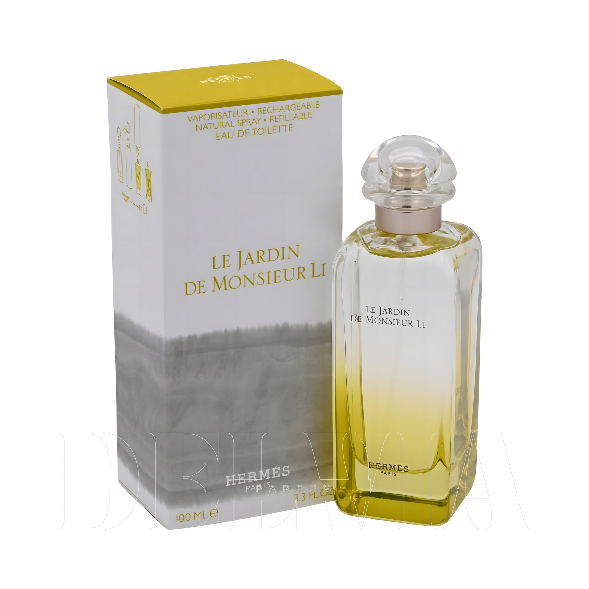 Hermes Le Jardin De Monsieur Li Kokulu Mum — kutu ve şişe görseli