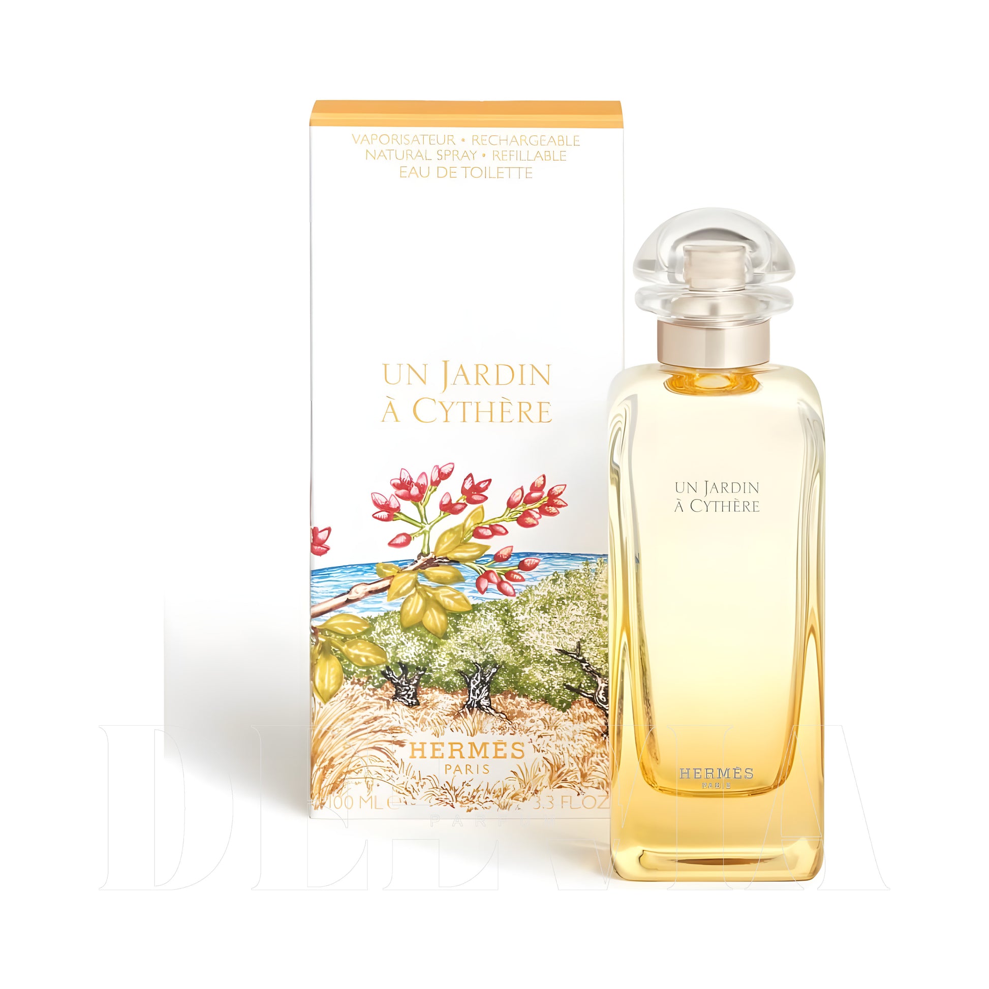 Hermes Un Jardin A Cythere 5 Ml dekant parfüm Parfum — kutu ve şişe görseli