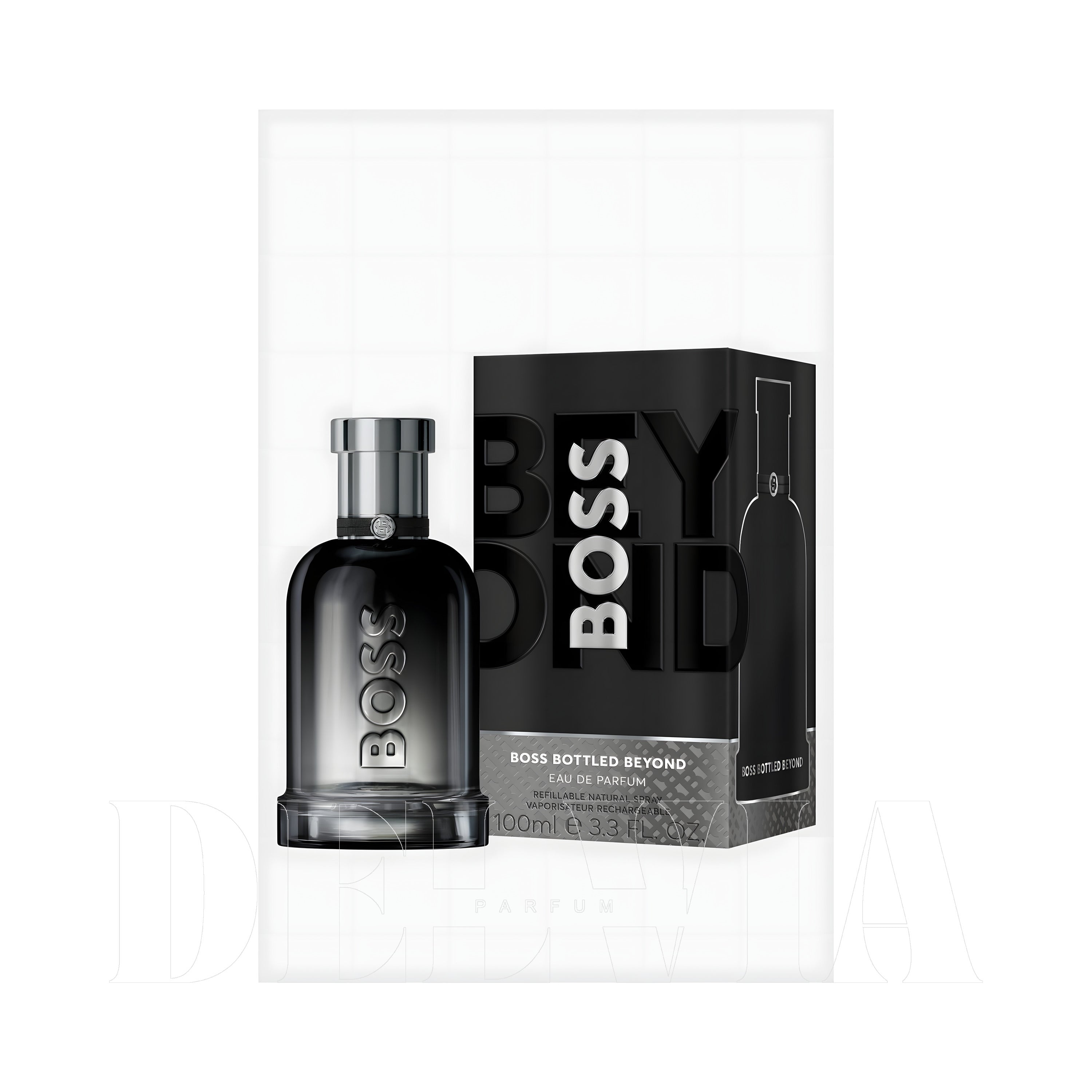 Hugo Boss Bottled Beyond 5 ml dekant parfüm — kutu ve şişe görseli