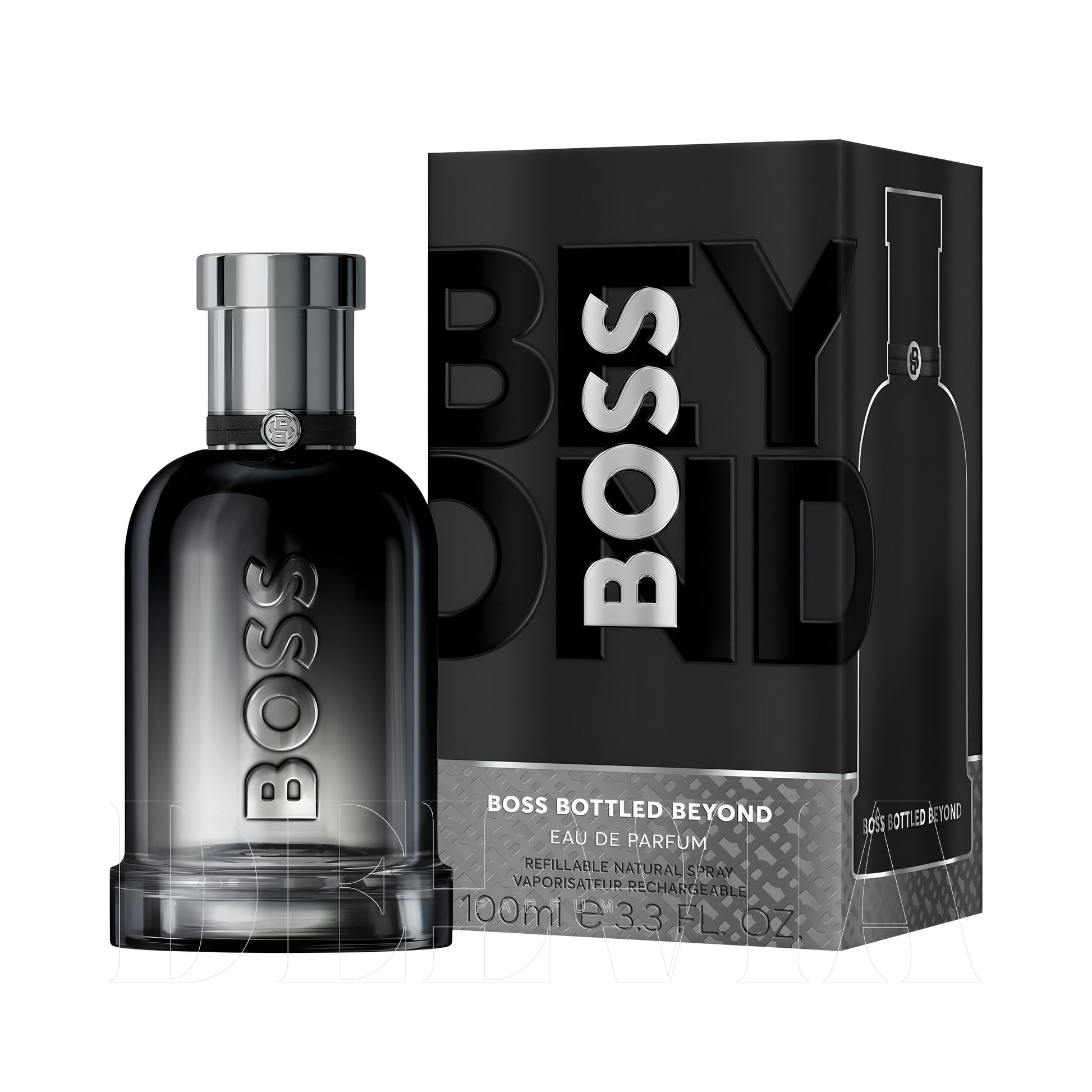 Hugo Boss Bottled Beyond Erkek 2 ml dekant parfüm — kutu ve şişe görseli