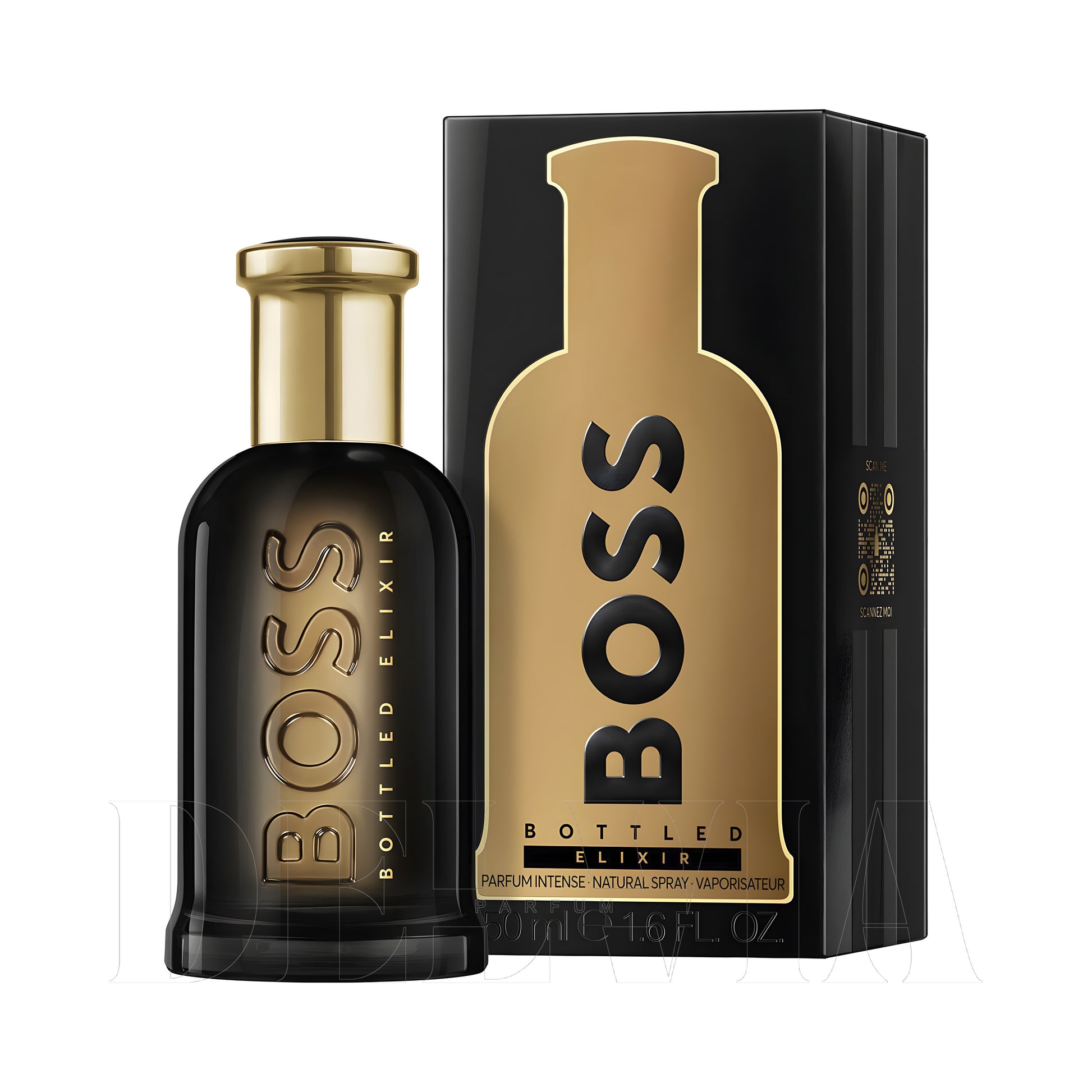 Hugo Boss Bottled Elixir 2 ml dekant parfüm — kutu ve şişe görseli