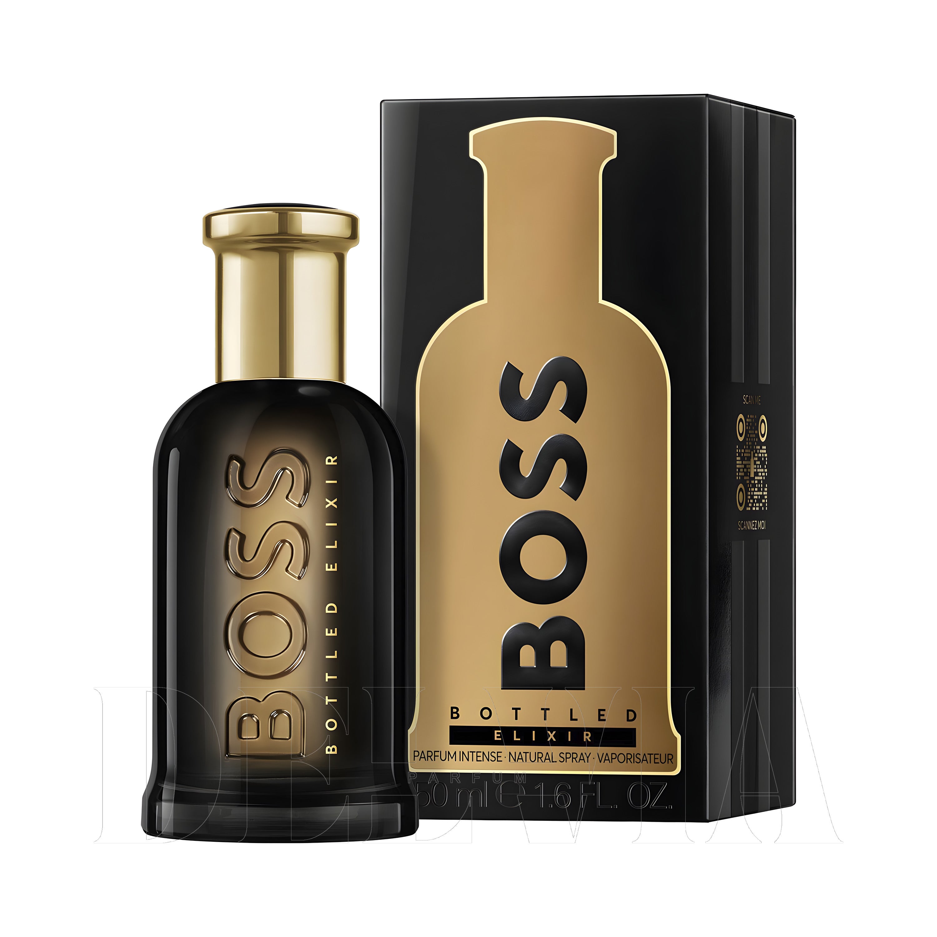 Hugo Boss Bottled Elixir 15 ml dekant parfüm — kutu ve şişe görseli