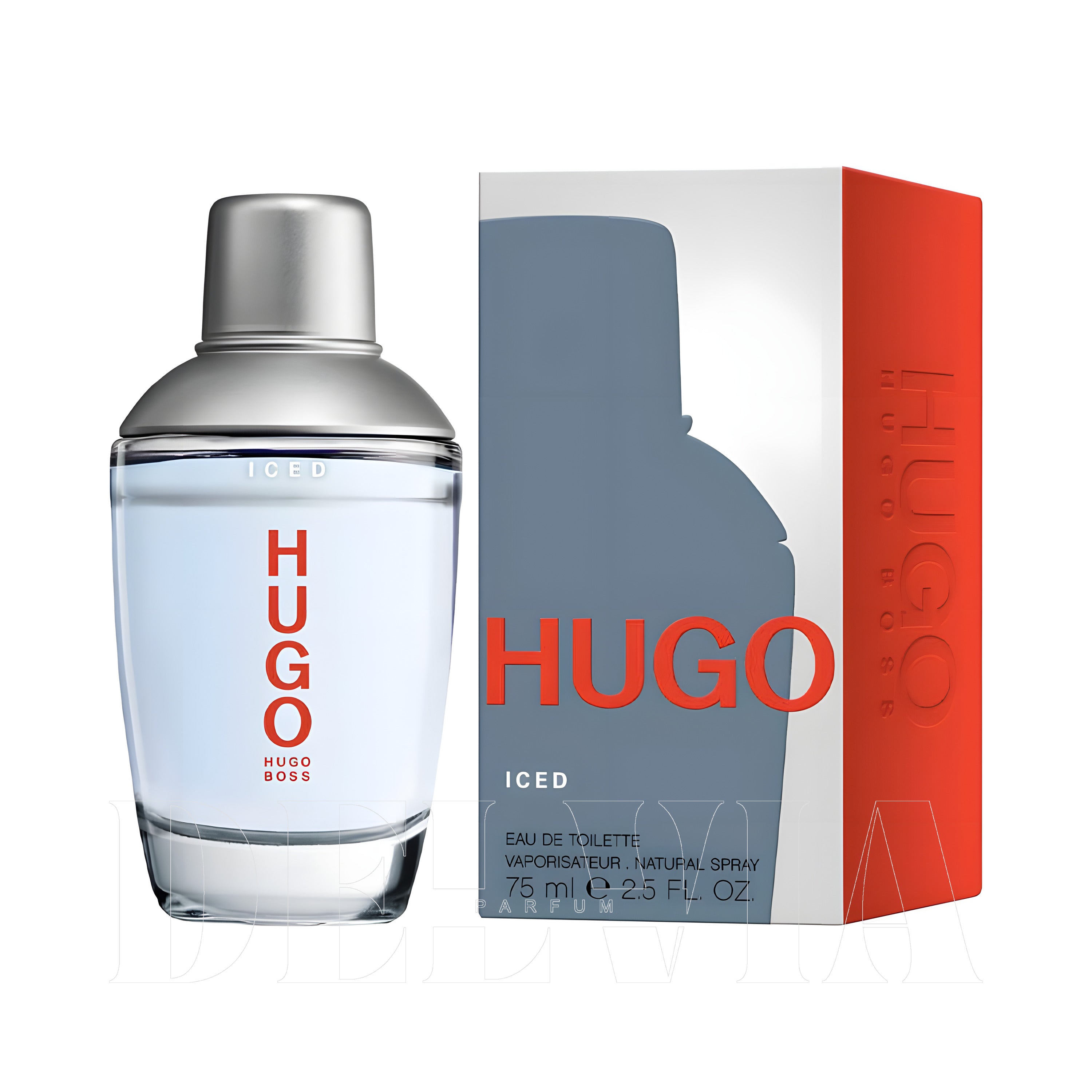 Hugo Boss Hugo Iced 1 ml dekant parfüm — kutu ve şişe görseli