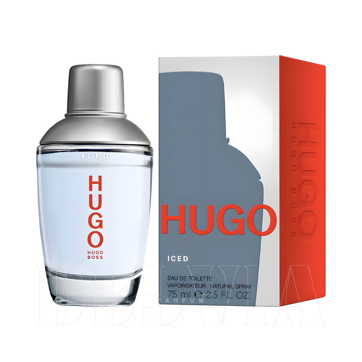 Hugo Boss Hugo Iced 1 ml dekant parfüm — kutu ve şişe görseli