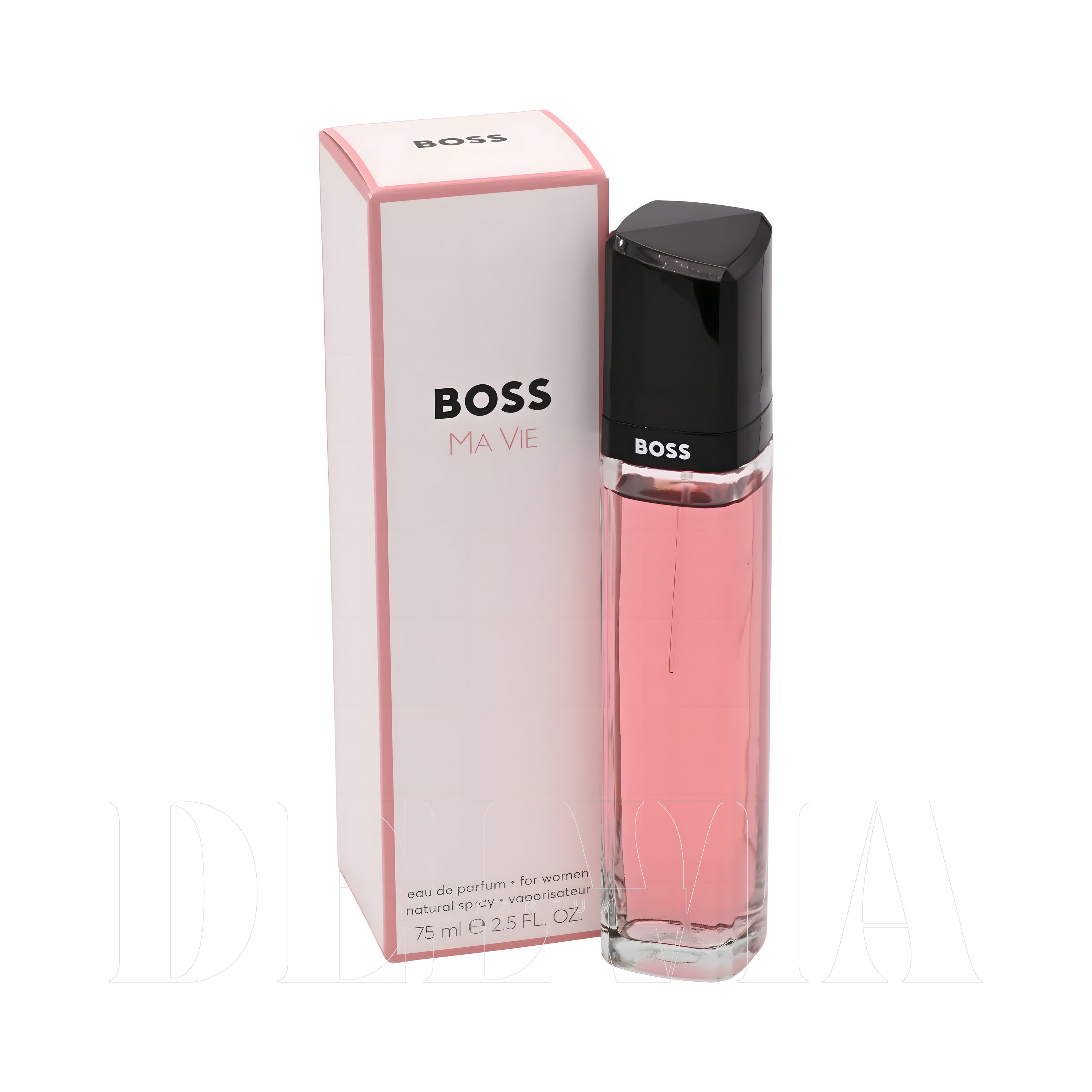 Hugo Boss Ma Vie 1 ml dekant parfüm — kutu ve şişe görseli