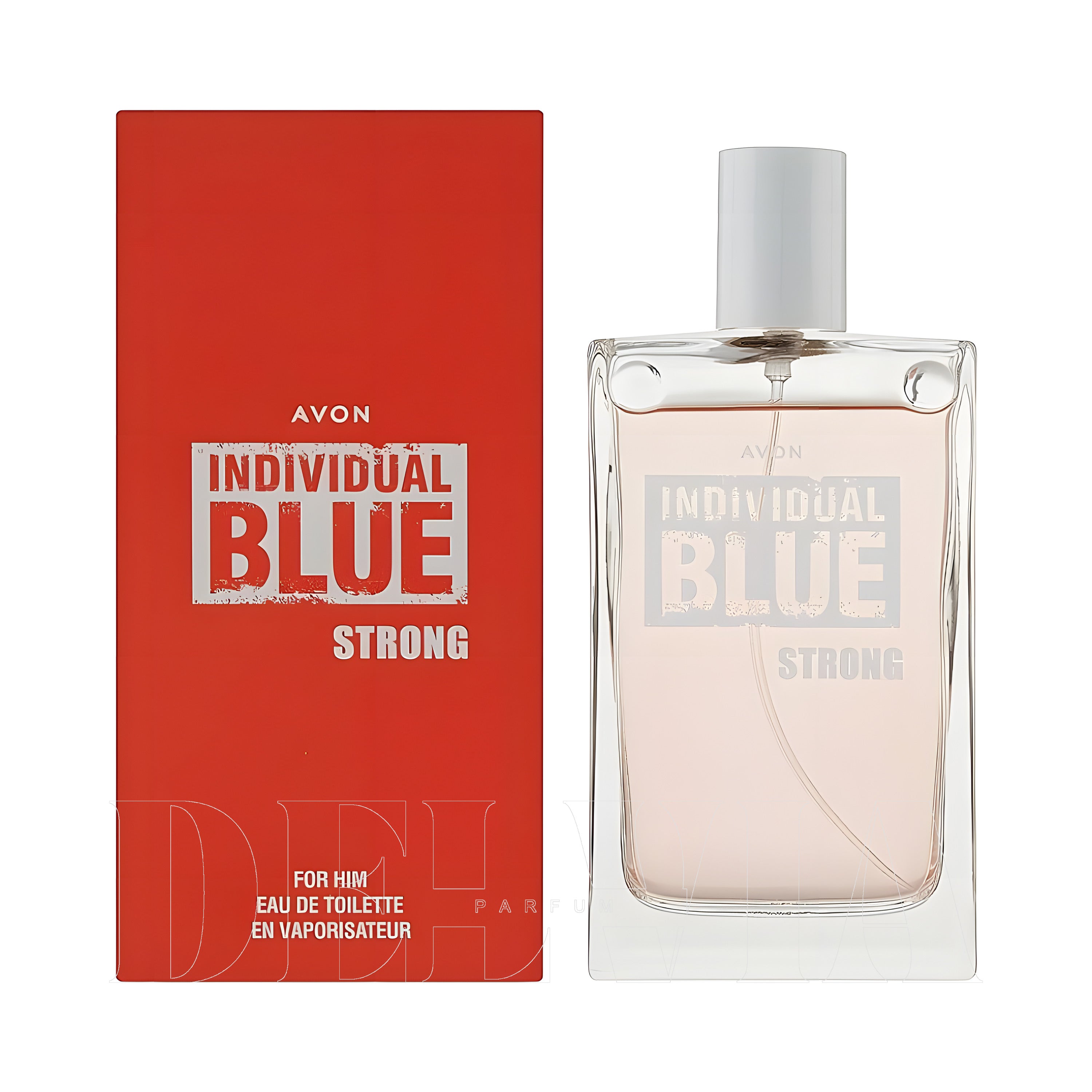 Individual Blue Strong 8 ml dekant parfüm — kutu ve şişe görseli