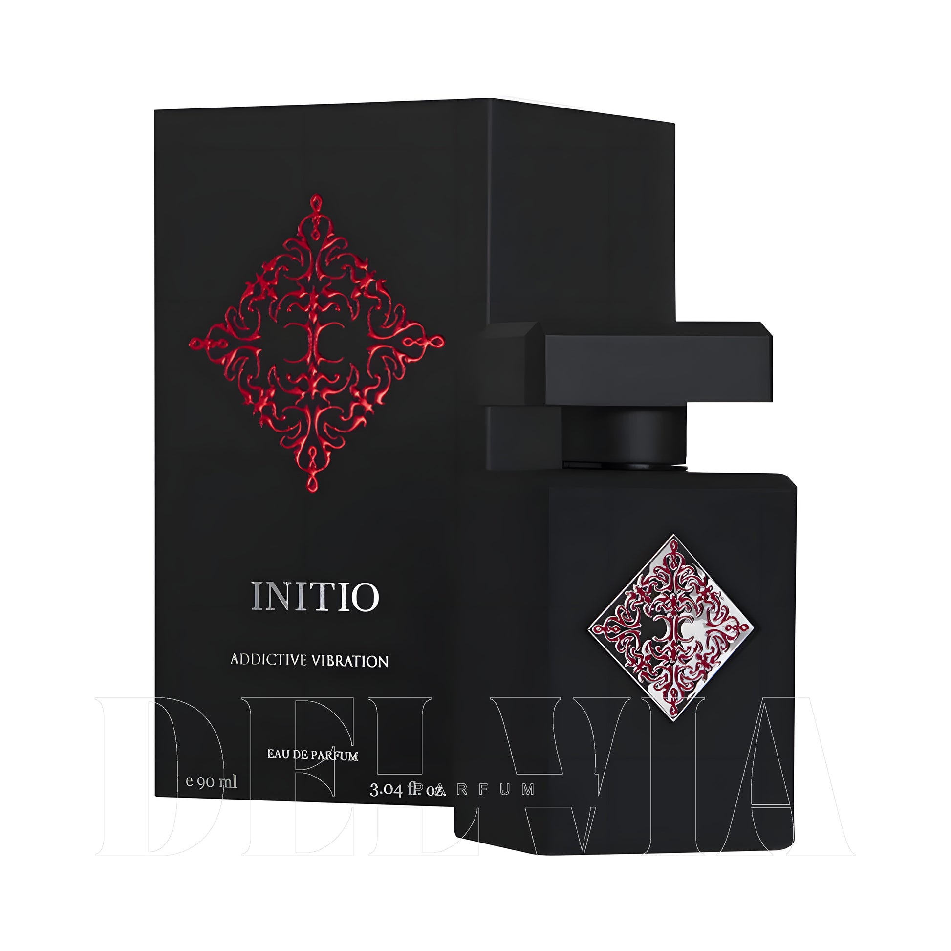 Initio Addictive Vibration 20 ml dekant parfüm — kutu ve şişe görseli