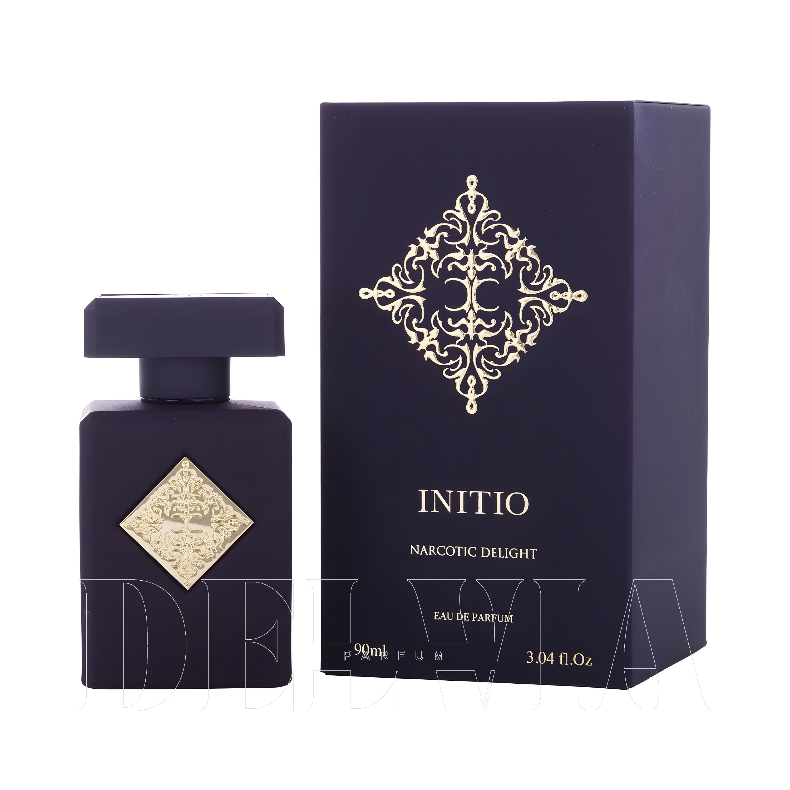 Initio Narcotic Delight 20 ml dekant parfüm — kutu ve şişe görseli